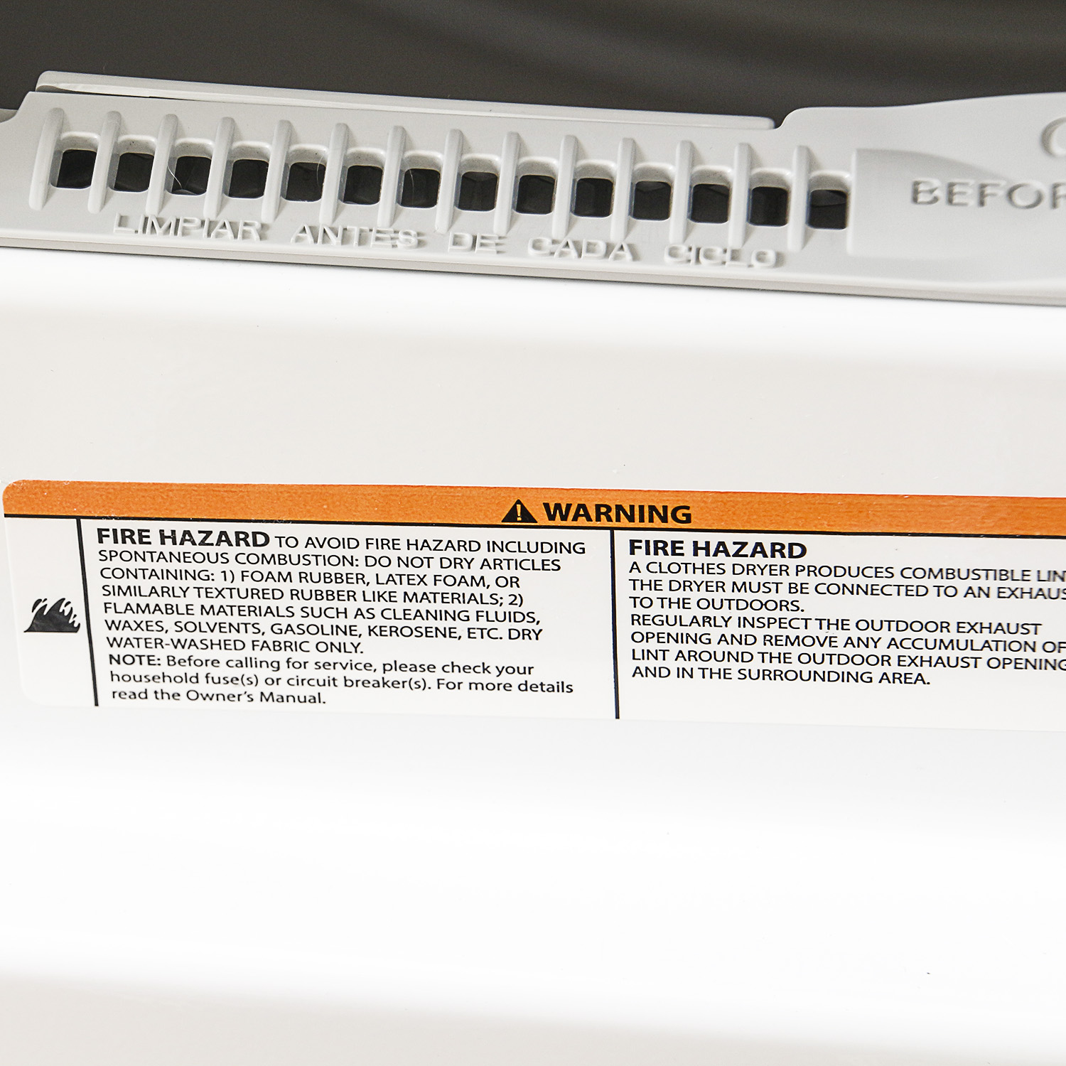 General Electric Hotpoint Dryer in White Including Owner's Manual