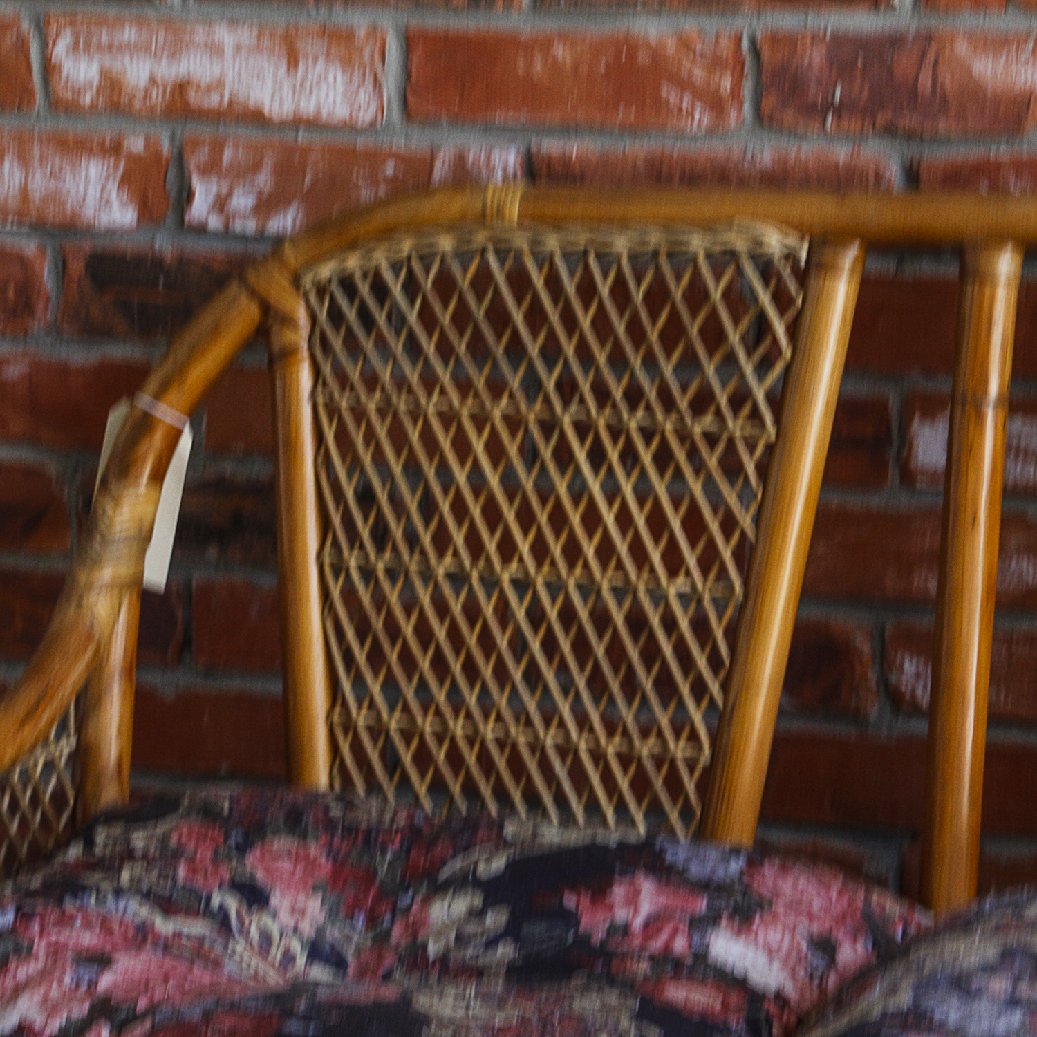 Vintage Rattan Patio Sofa