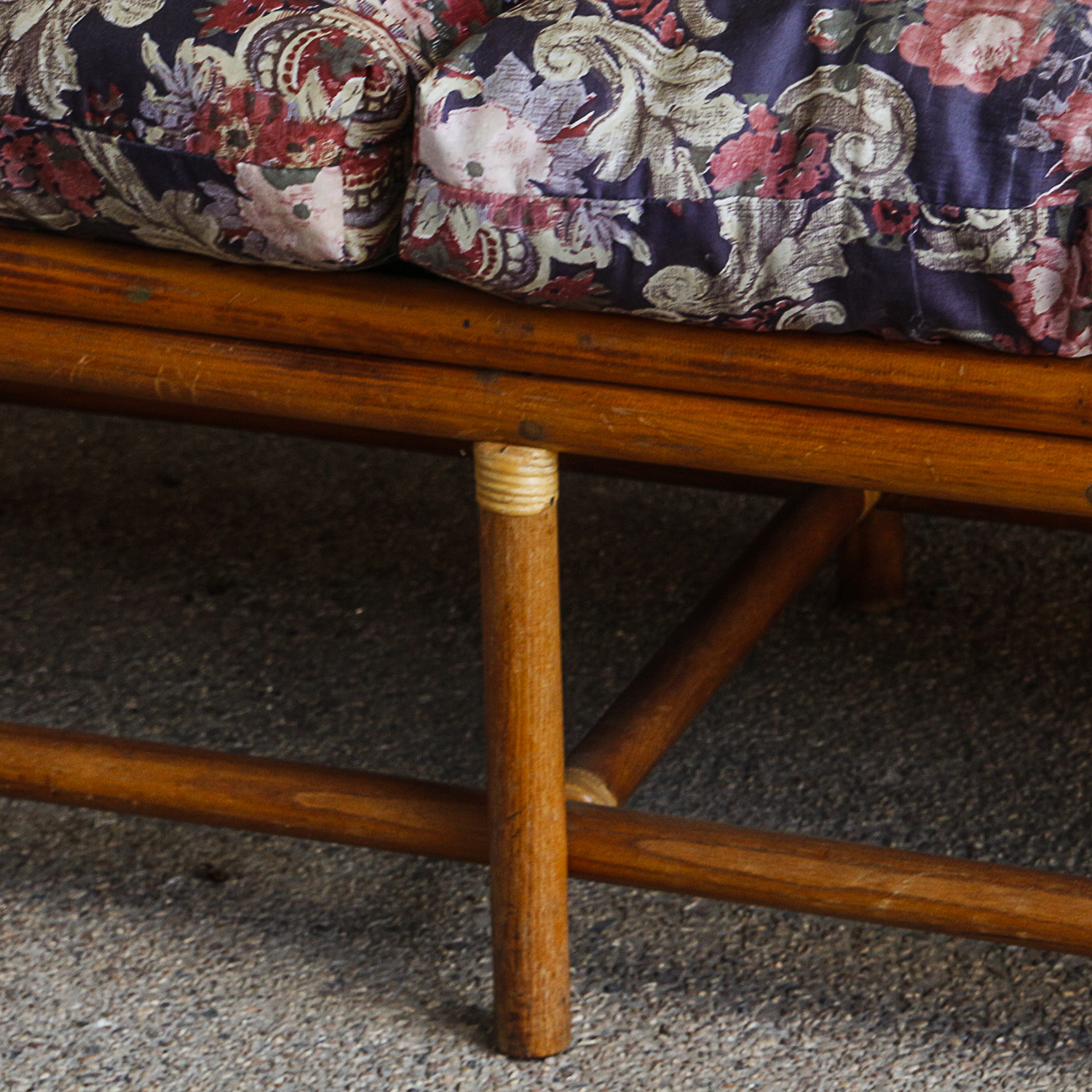 Vintage Rattan Patio Sofa