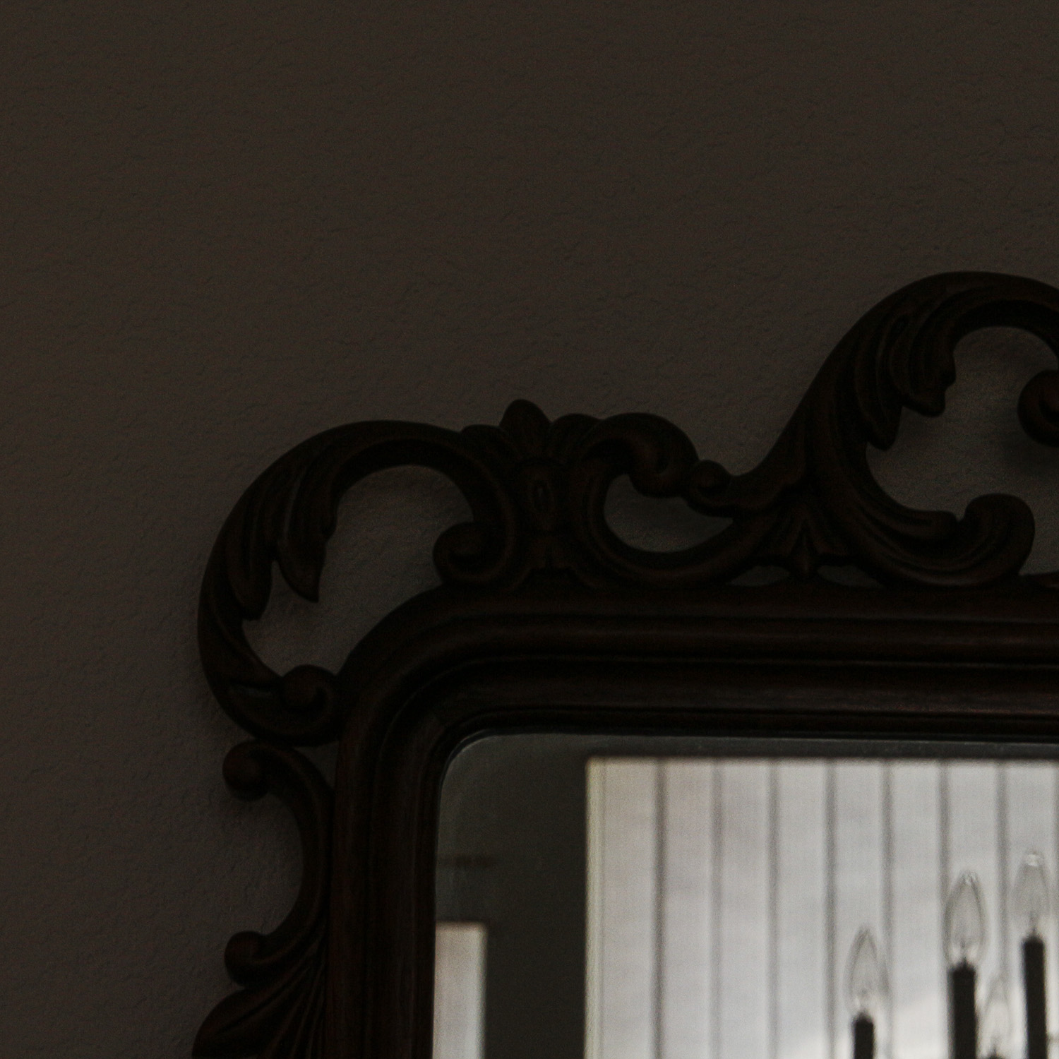 Contemporary George III Style Carved Wood Frame Mirror