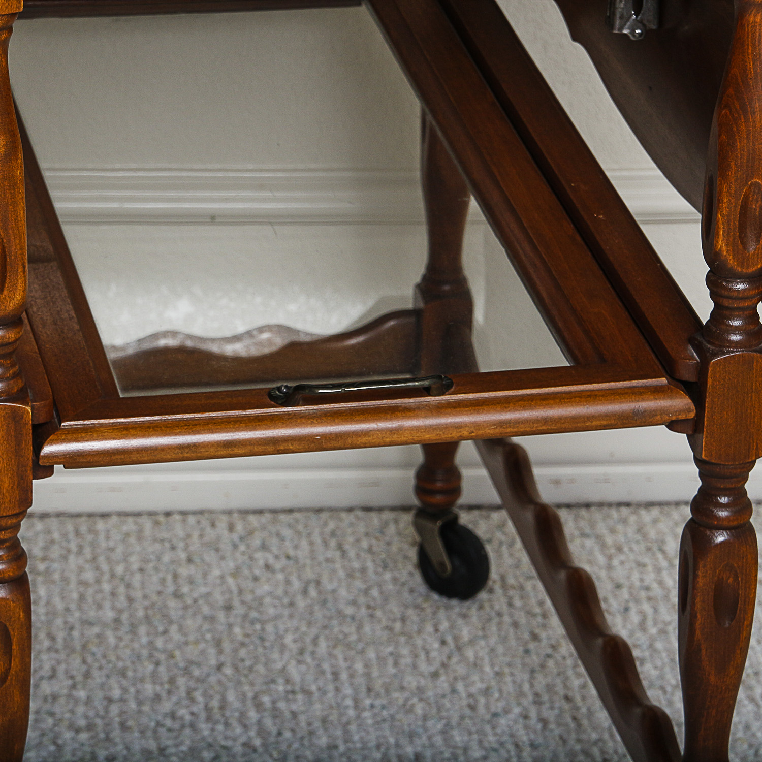 Vintage Drop Leaf Tea Cart