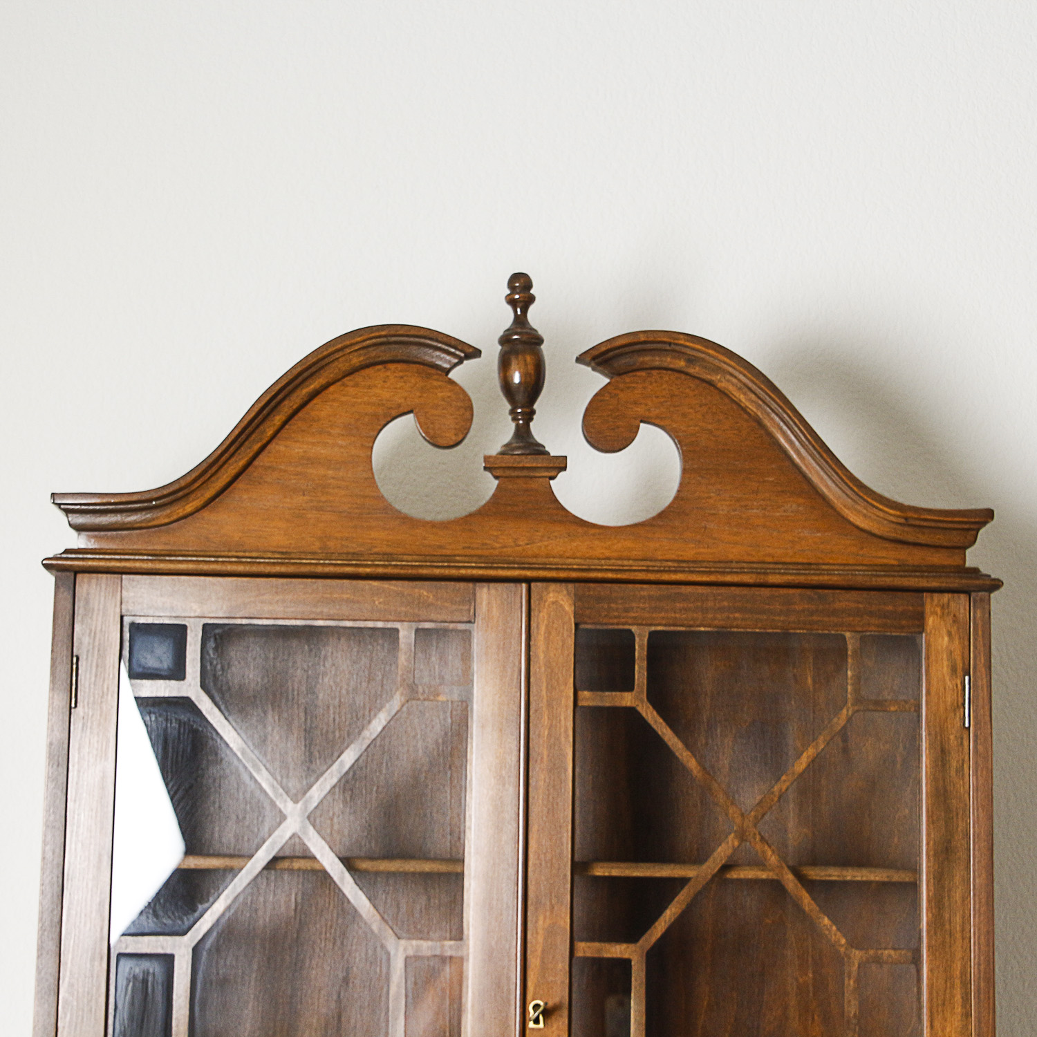 Vintage Chippendale Style Mahogany Secretary