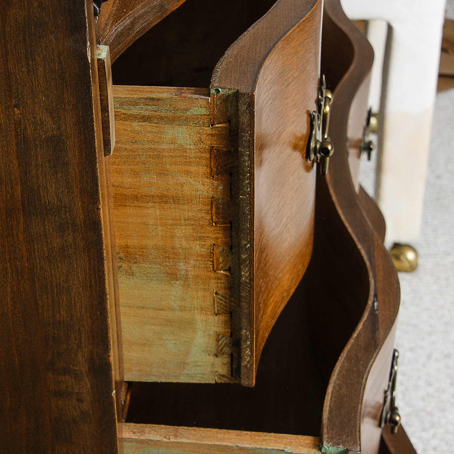 Vintage Chippendale Style Mahogany Secretary