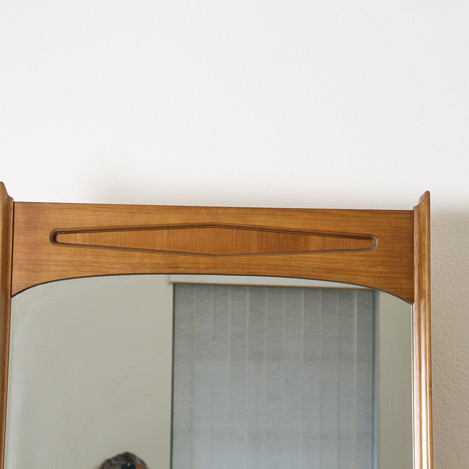 Vintage Mid Century Modern Dresser with Mirror by Bassett Furniture