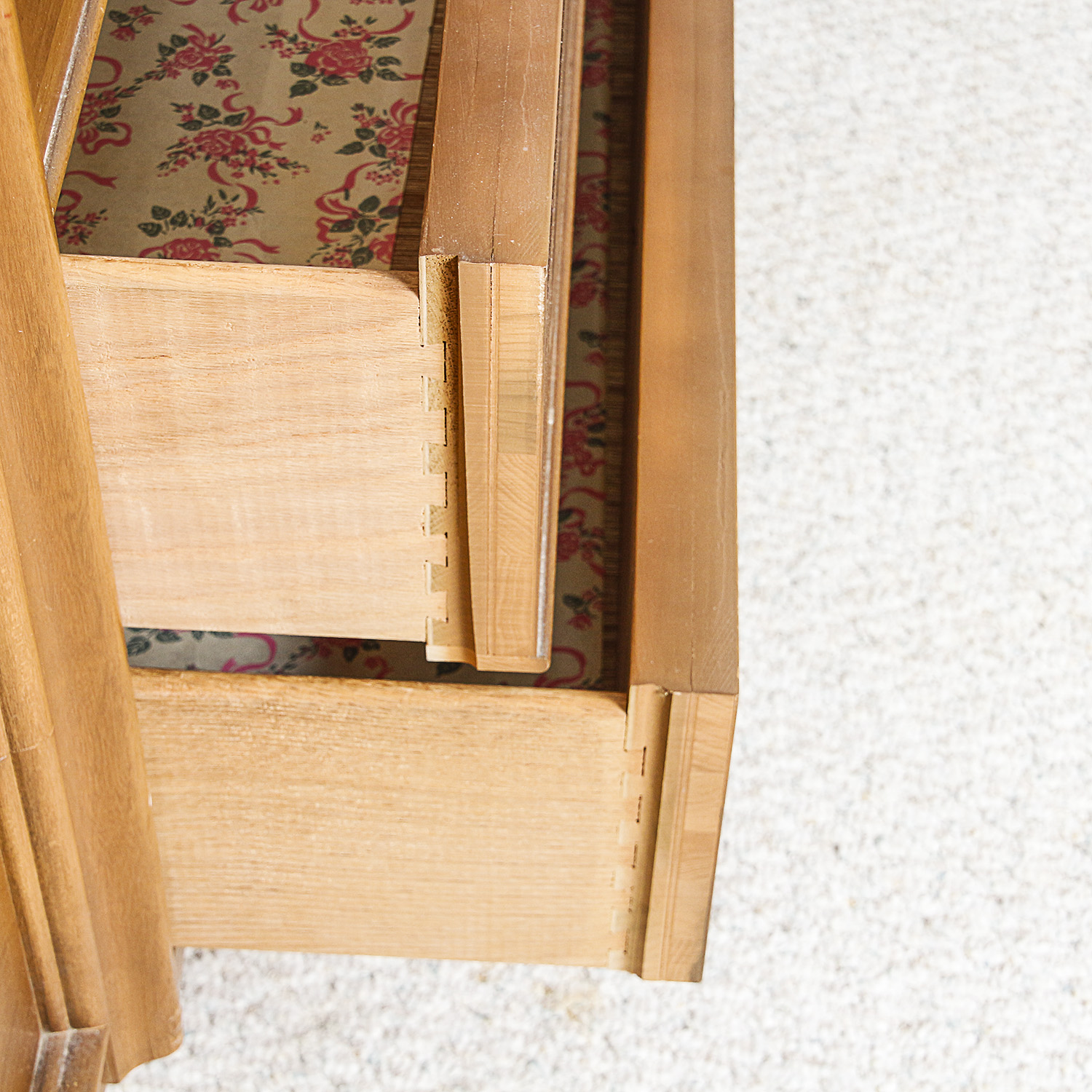 Vintage Mid Century Modern Dresser with Mirror by Bassett Furniture