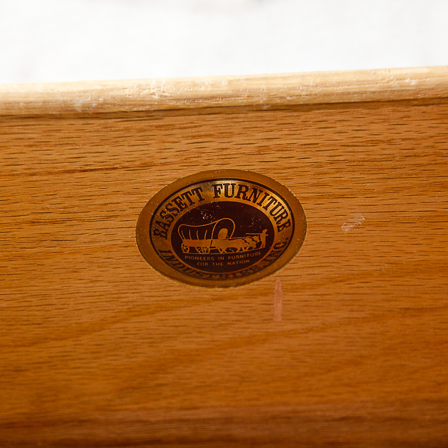 Vintage Mid Century Modern Dresser with Mirror by Bassett Furniture