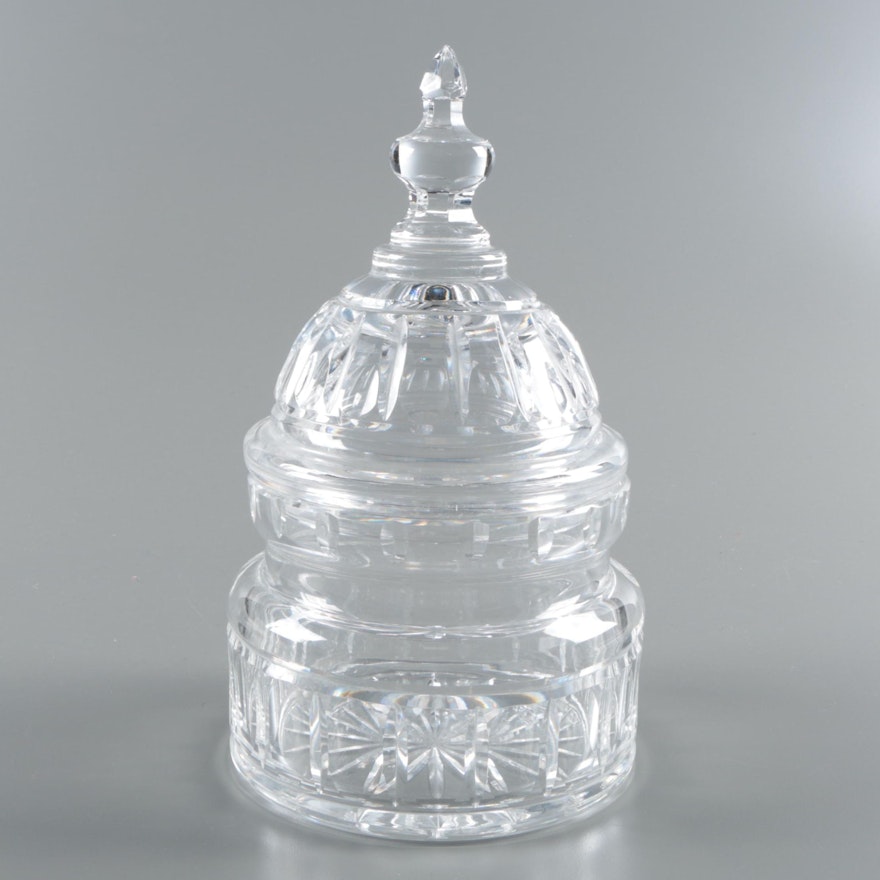 Waterford Crystal "Capital Dome" Biscuit Barrel