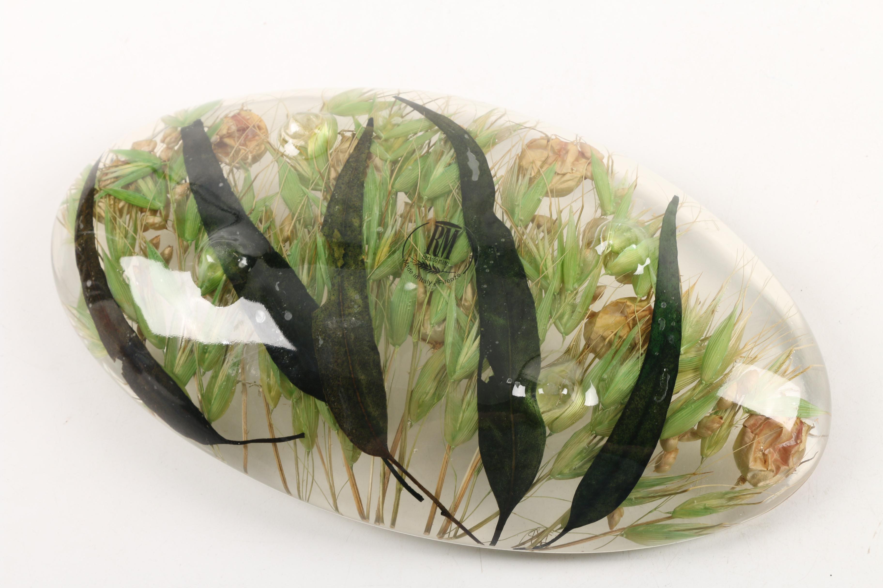 Riccardo Marzi Savannah Collection Oval Resin Plate