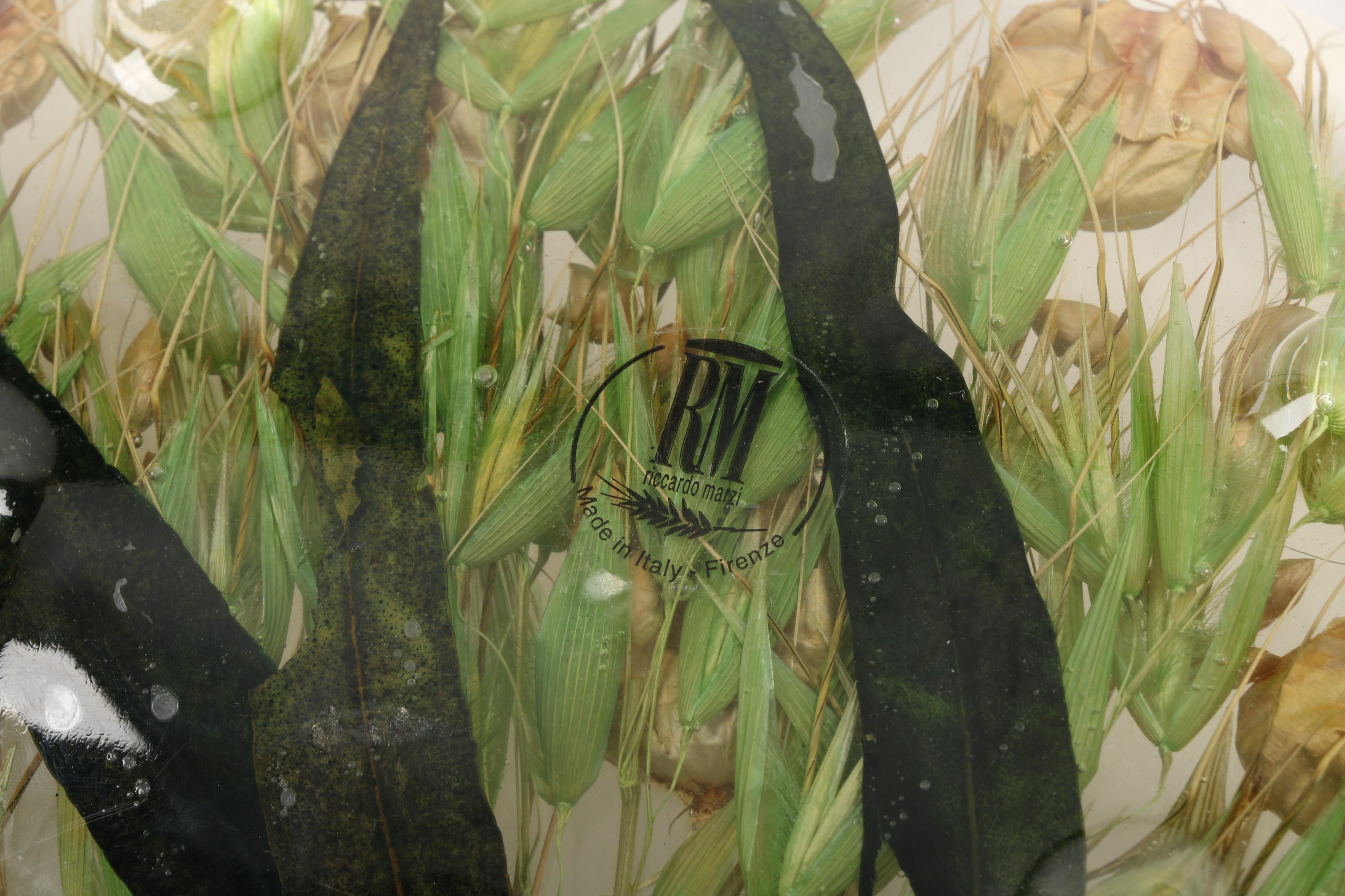 Riccardo Marzi Savannah Collection Oval Resin Plate