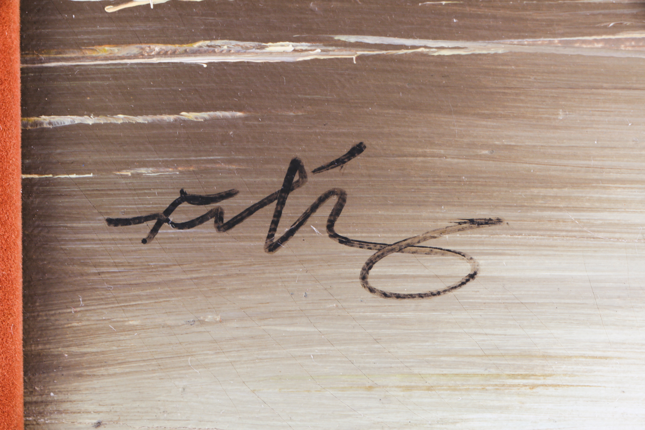 Signed Mid-Century Oil Landscape on Canvas