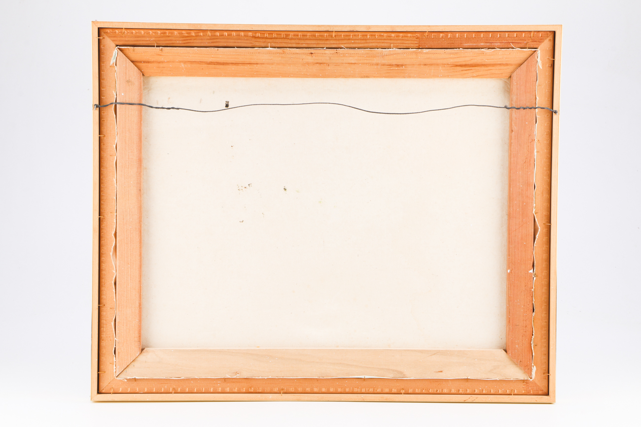 Signed Mid-Century Oil Landscape on Canvas