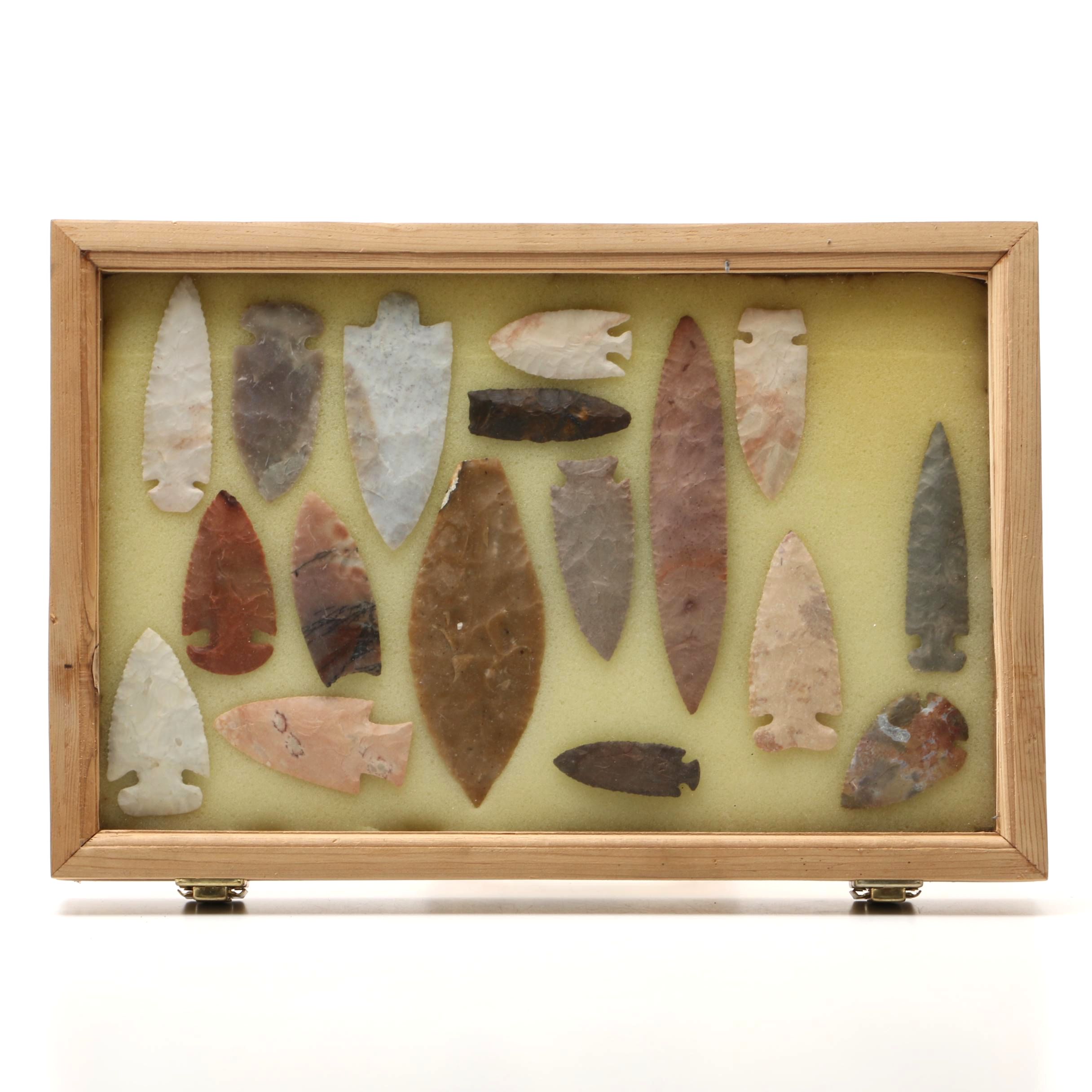 Bifacial Chert Points in Presentation Case