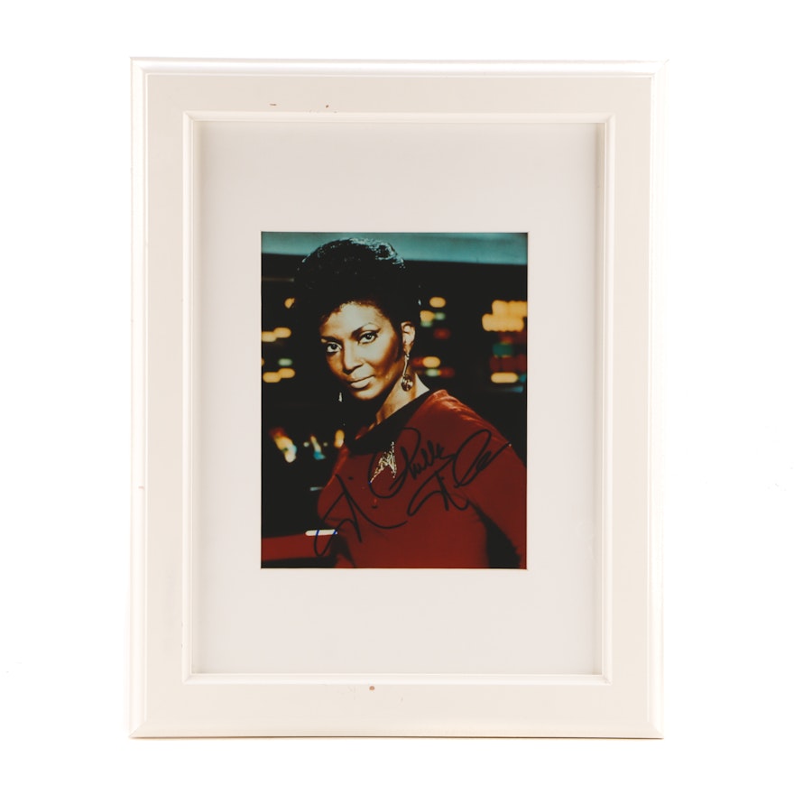 Nichelle Nichols "Lt. Uhura" Signed "Star Trek" Framed Display