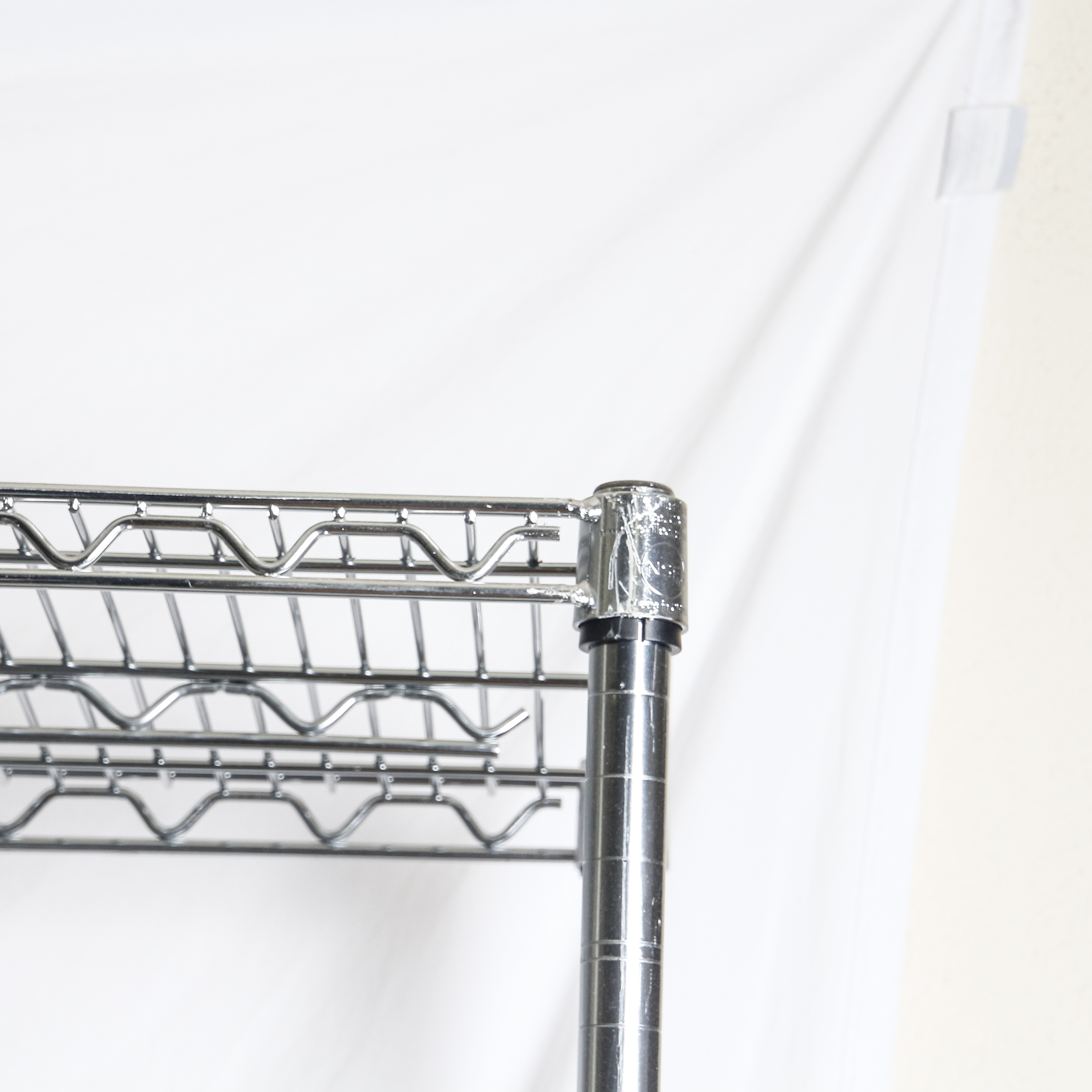 Set of Three Metal Shelving Racks