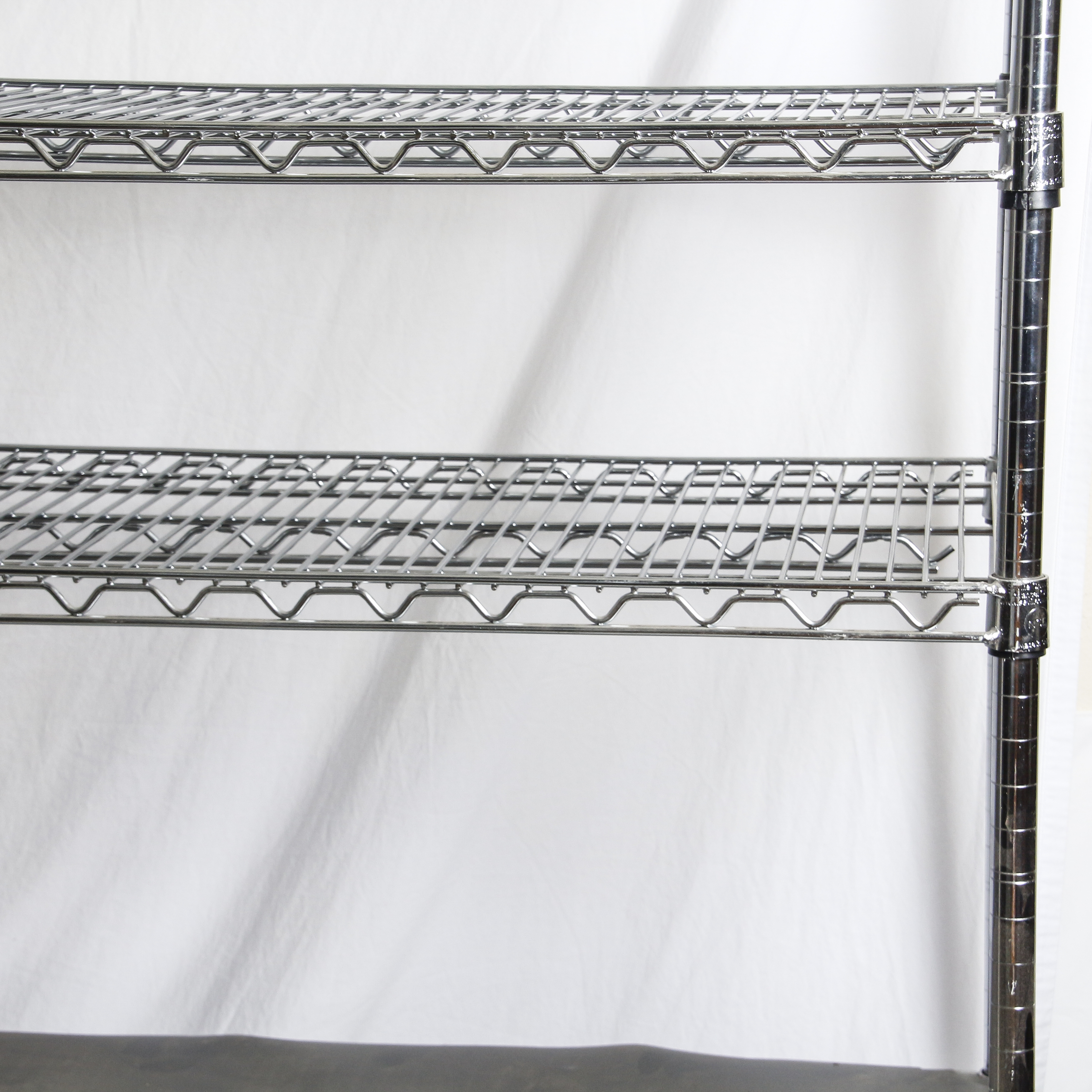 Set of Three Metal Shelving Racks
