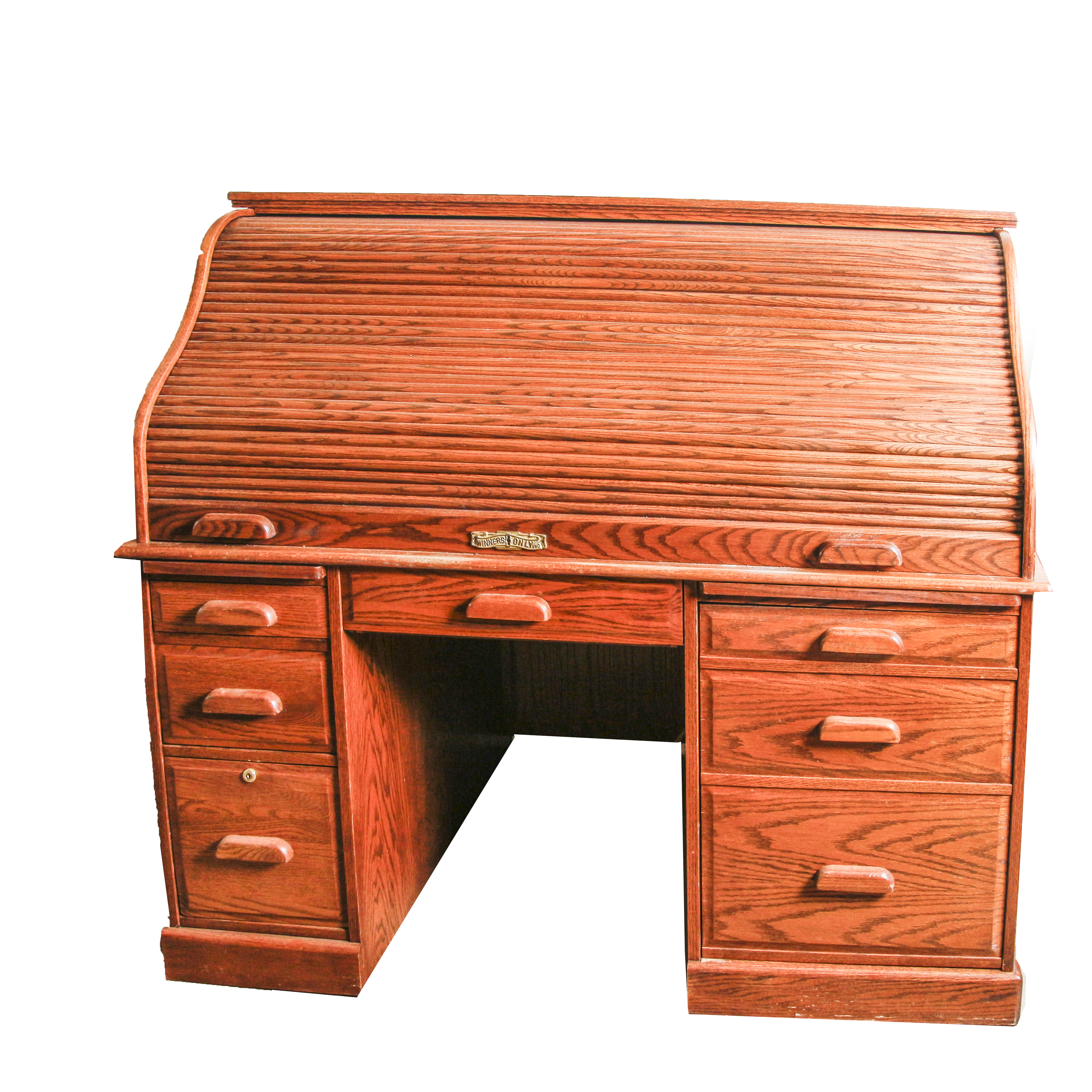 Vintage Oak Roll-Top Desk by Winners Only, Inc.