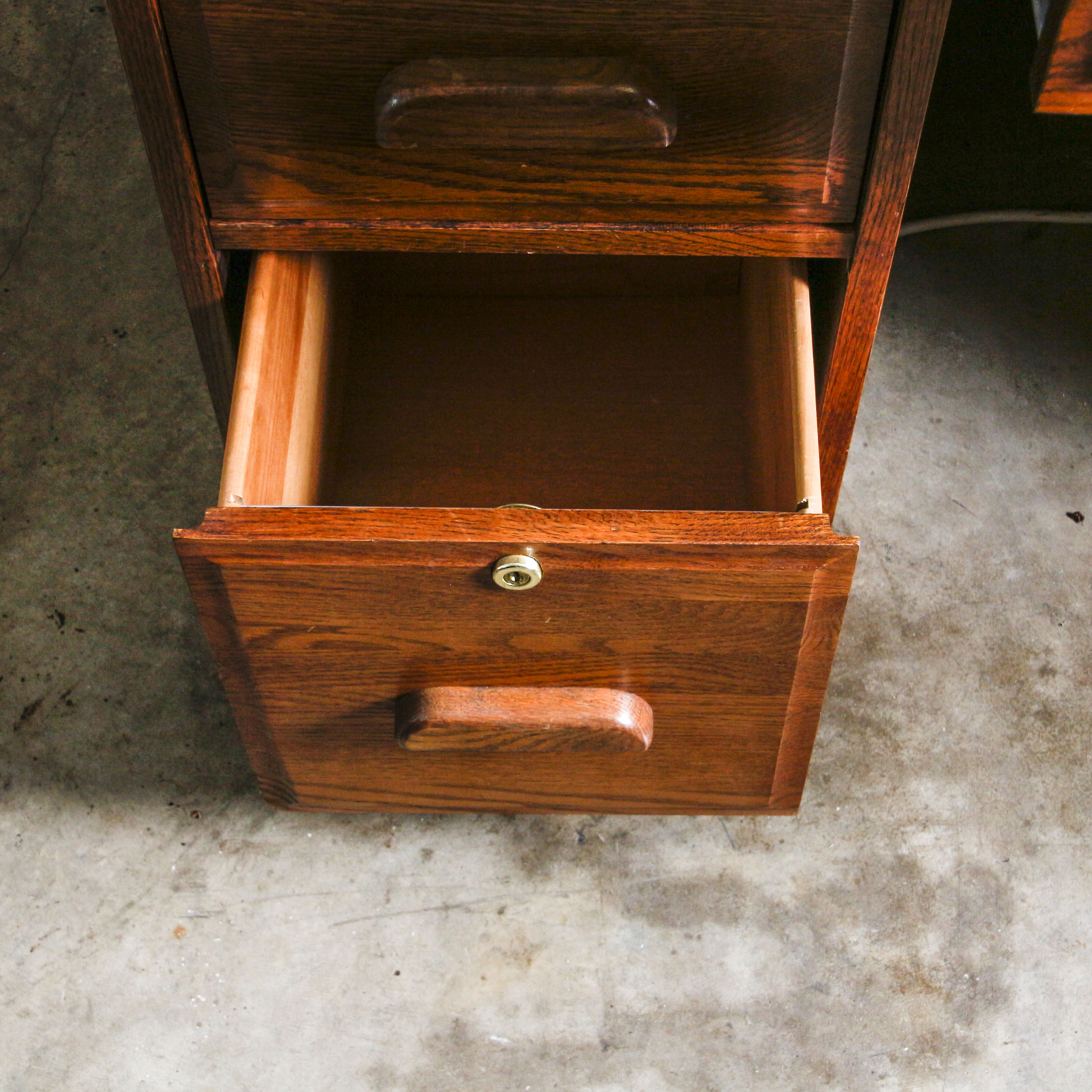 Vintage Oak Roll-Top Desk by Winners Only, Inc.