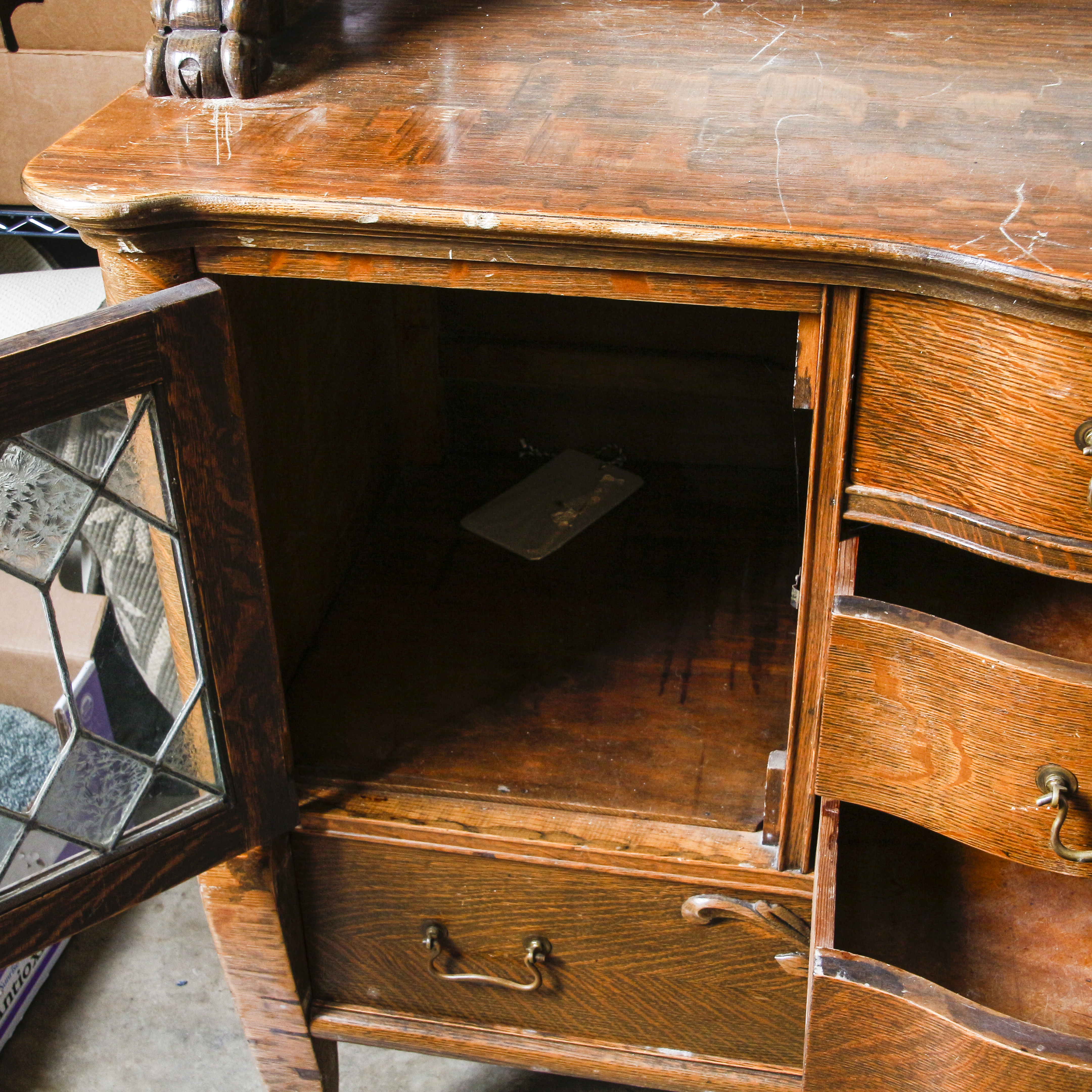 Early 20th Century English Oak Sideboard