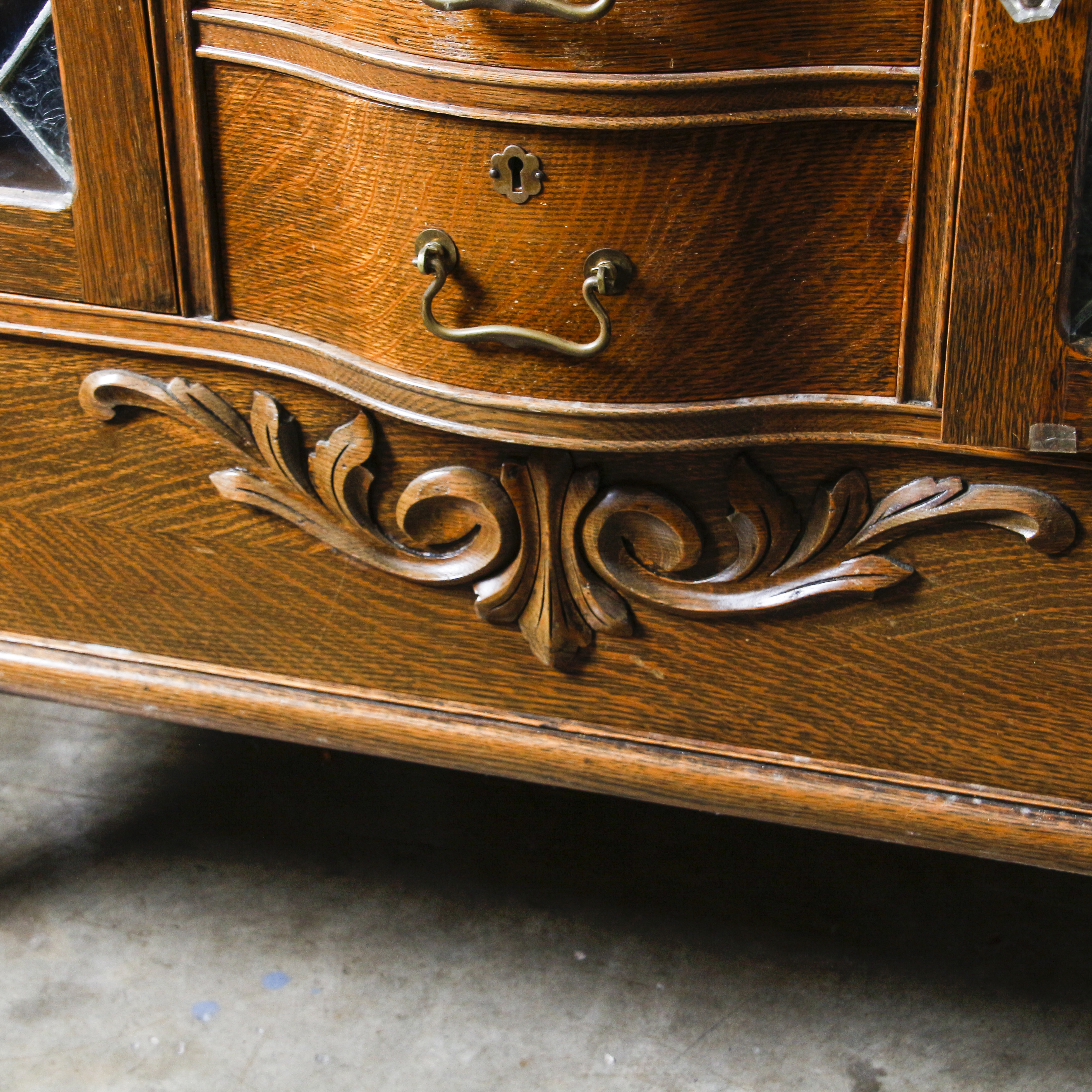 Early 20th Century English Oak Sideboard