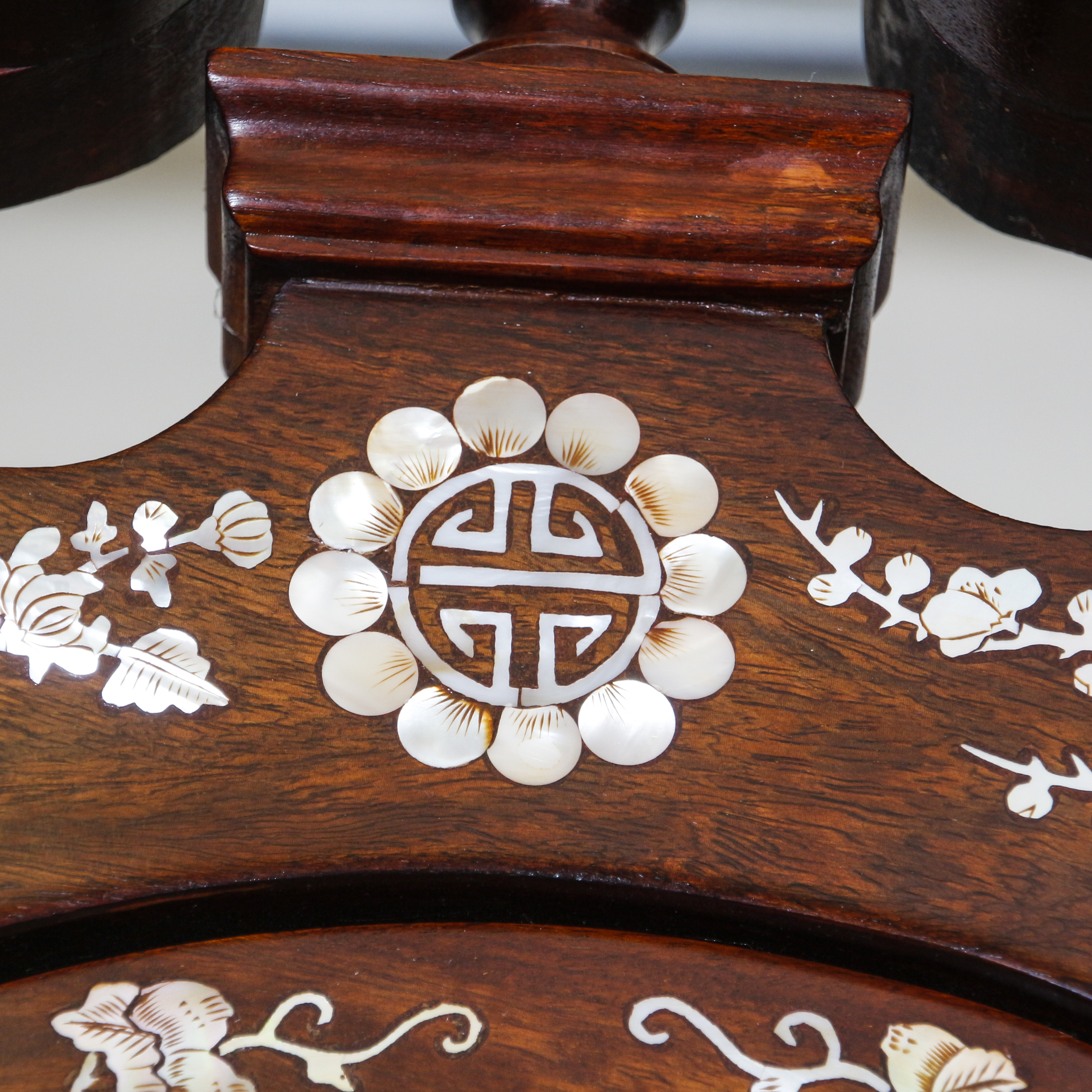 Chinoiserie Wai Hing Mother of Pearl Inlaid Grandfather Clock