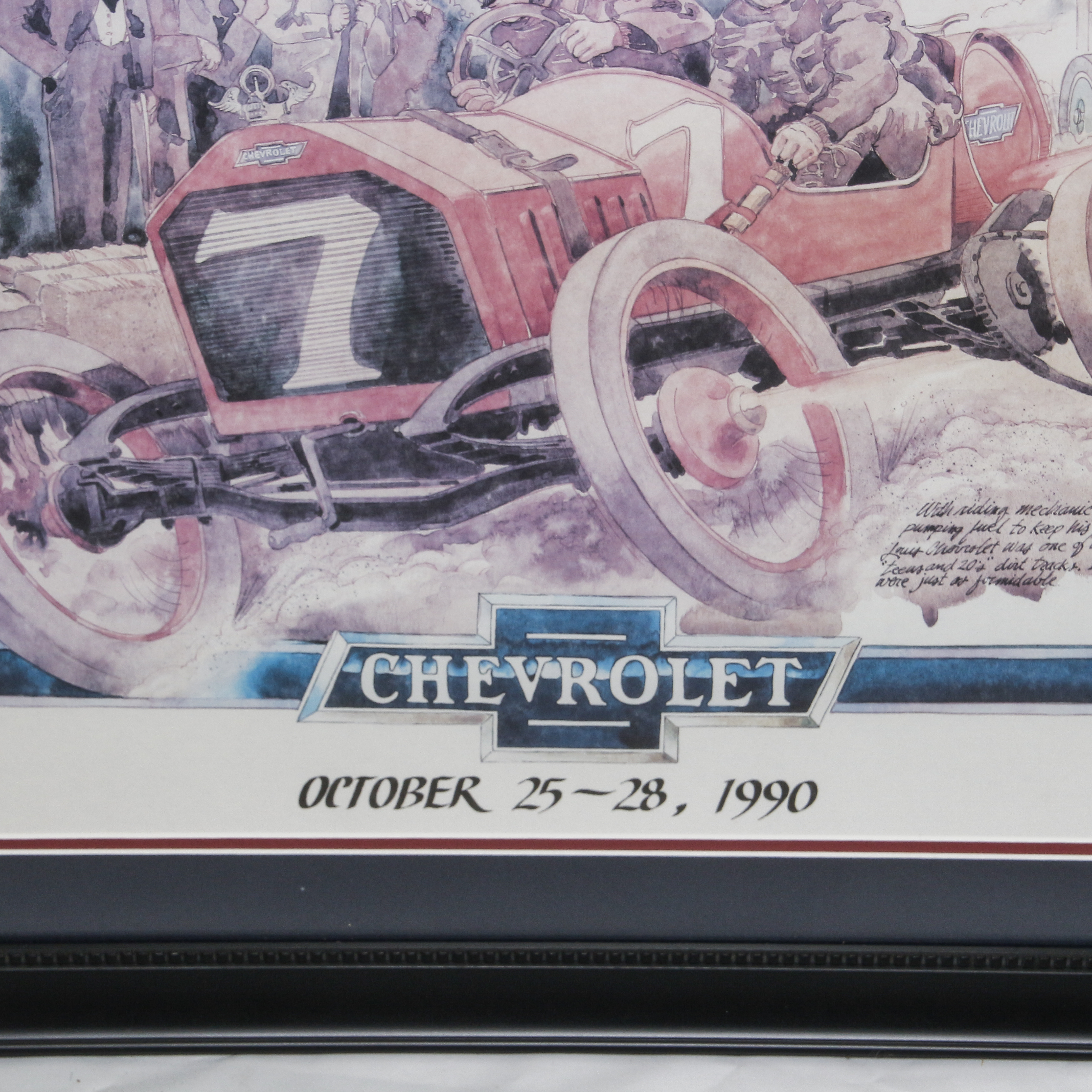 1990 Poster for Great Race West National Auto Museum to Queen Mary