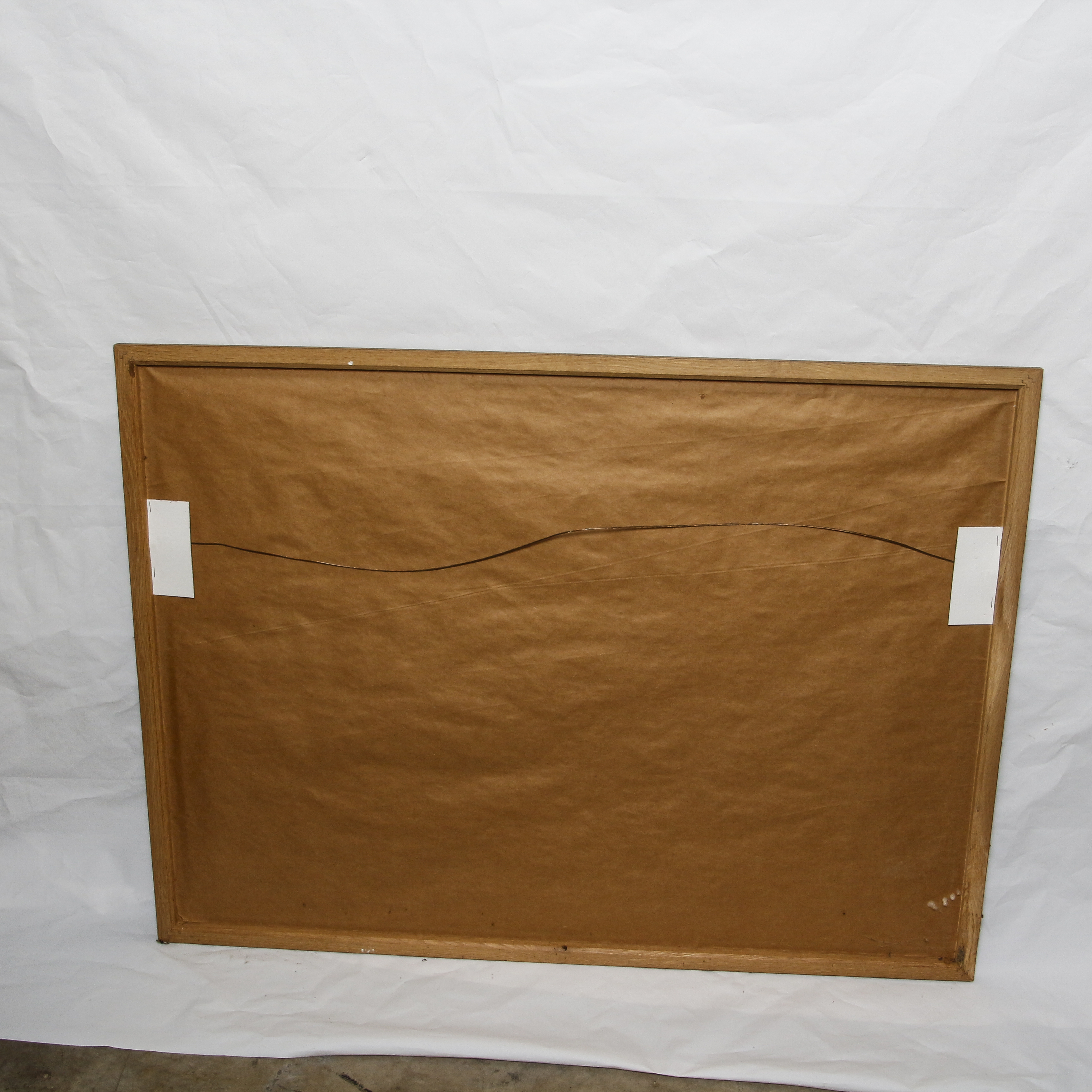 Offset Lithograph of City Street with Texaco Gas Station