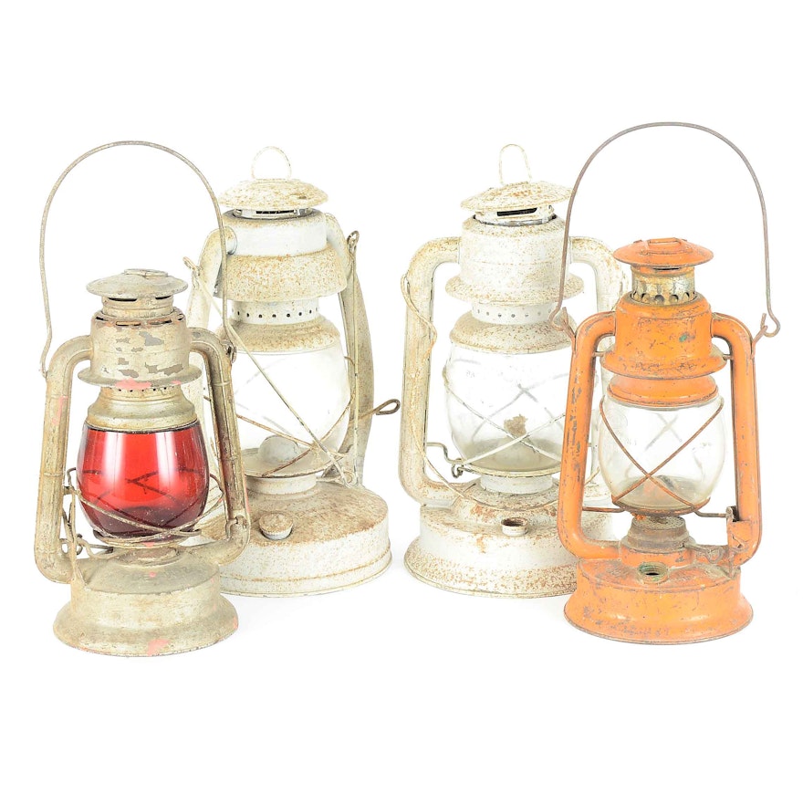 Antique Kerosene Lanterns including Dietz