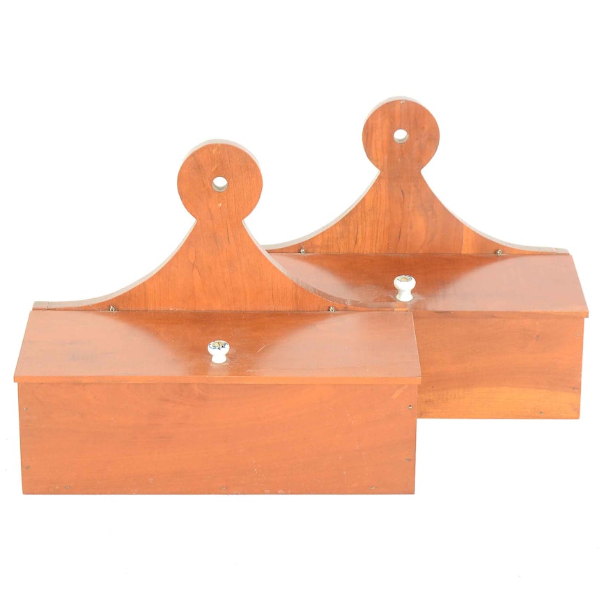 Wood Wall Mount Candle Boxes