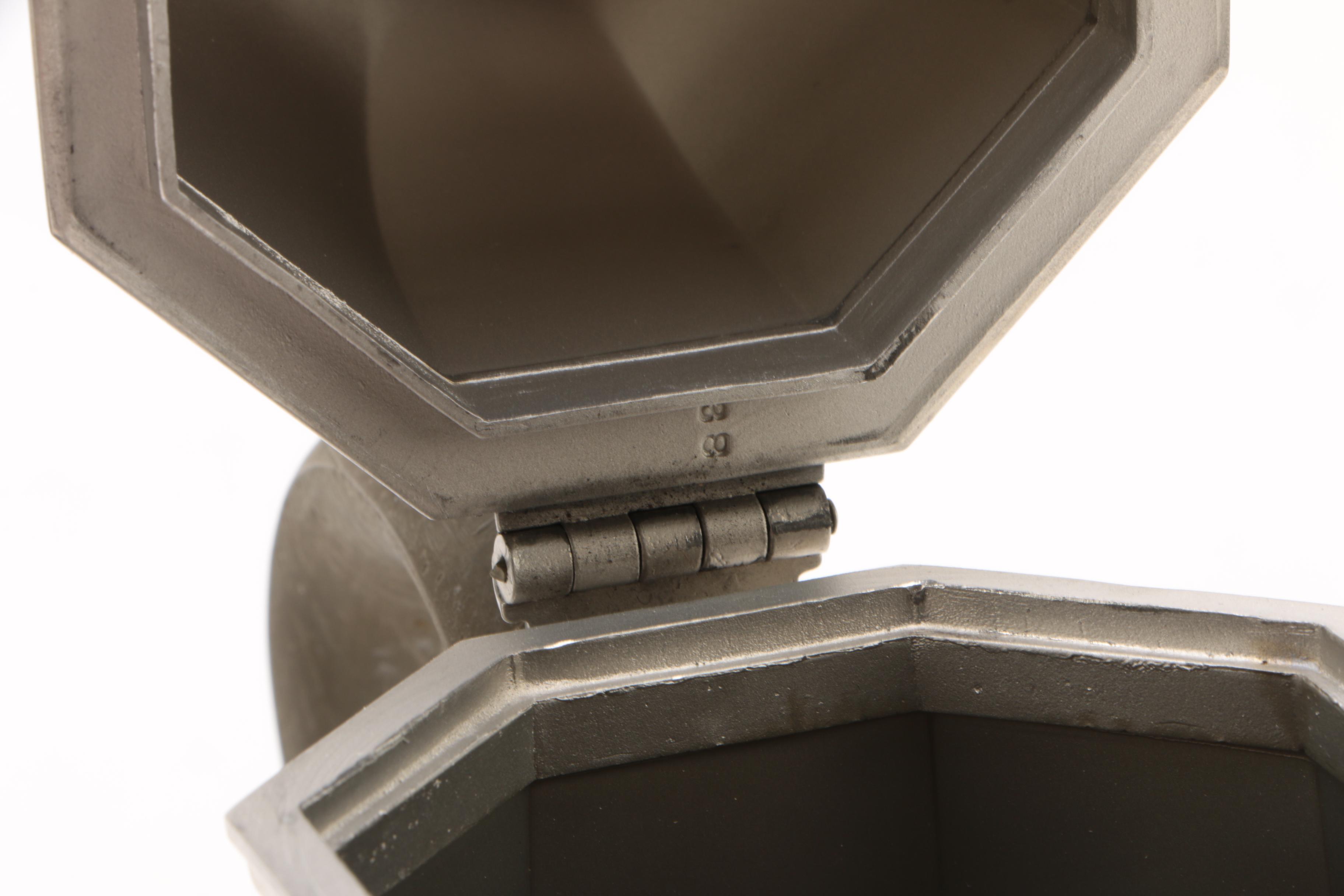 Vintage Gorham Pewter "Octette" Tea and Coffee Service Set with Tray