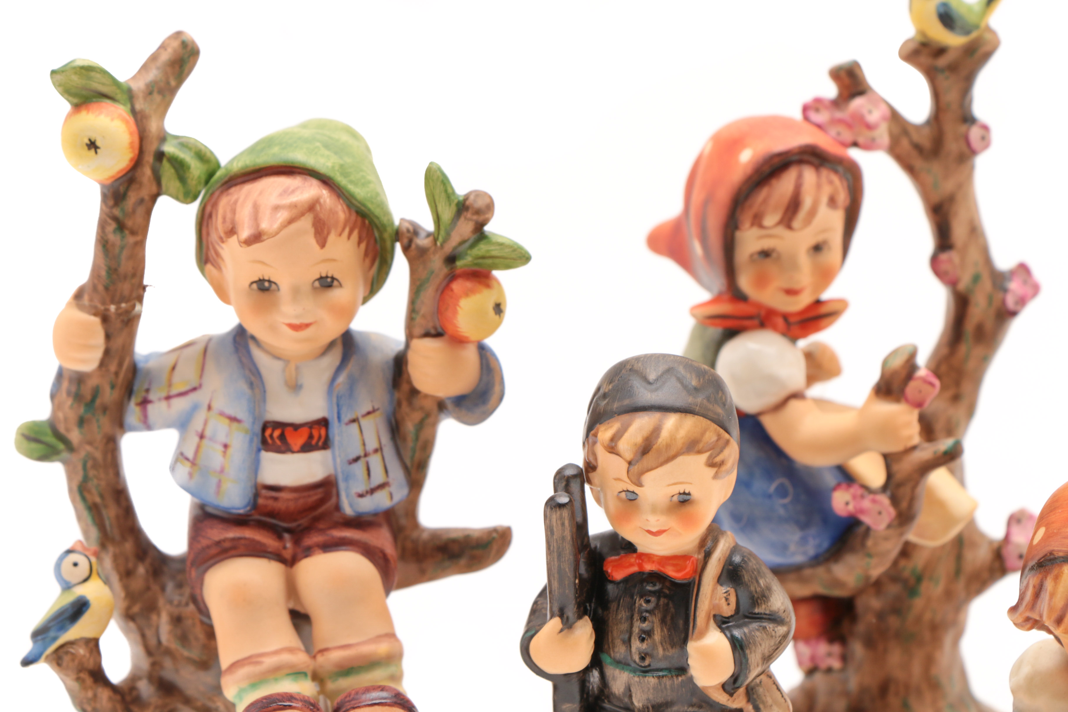 Vintage Goebel Porcelain Figurines Including Early Hummel