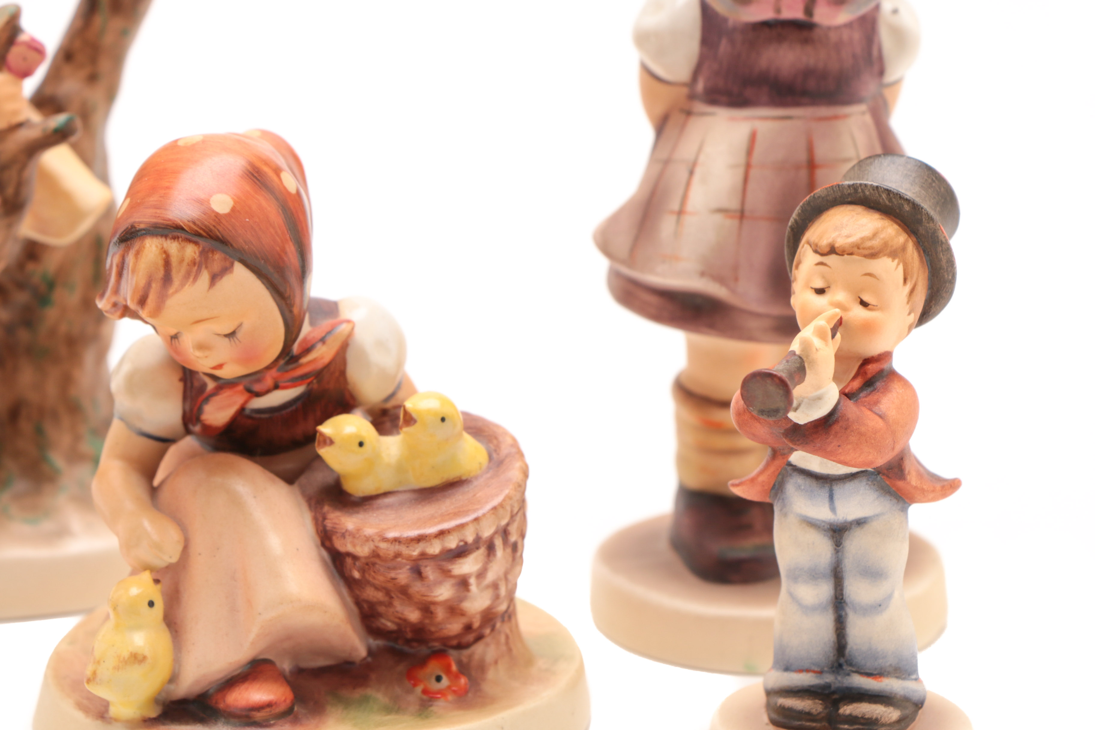 Vintage Goebel Porcelain Figurines Including Early Hummel