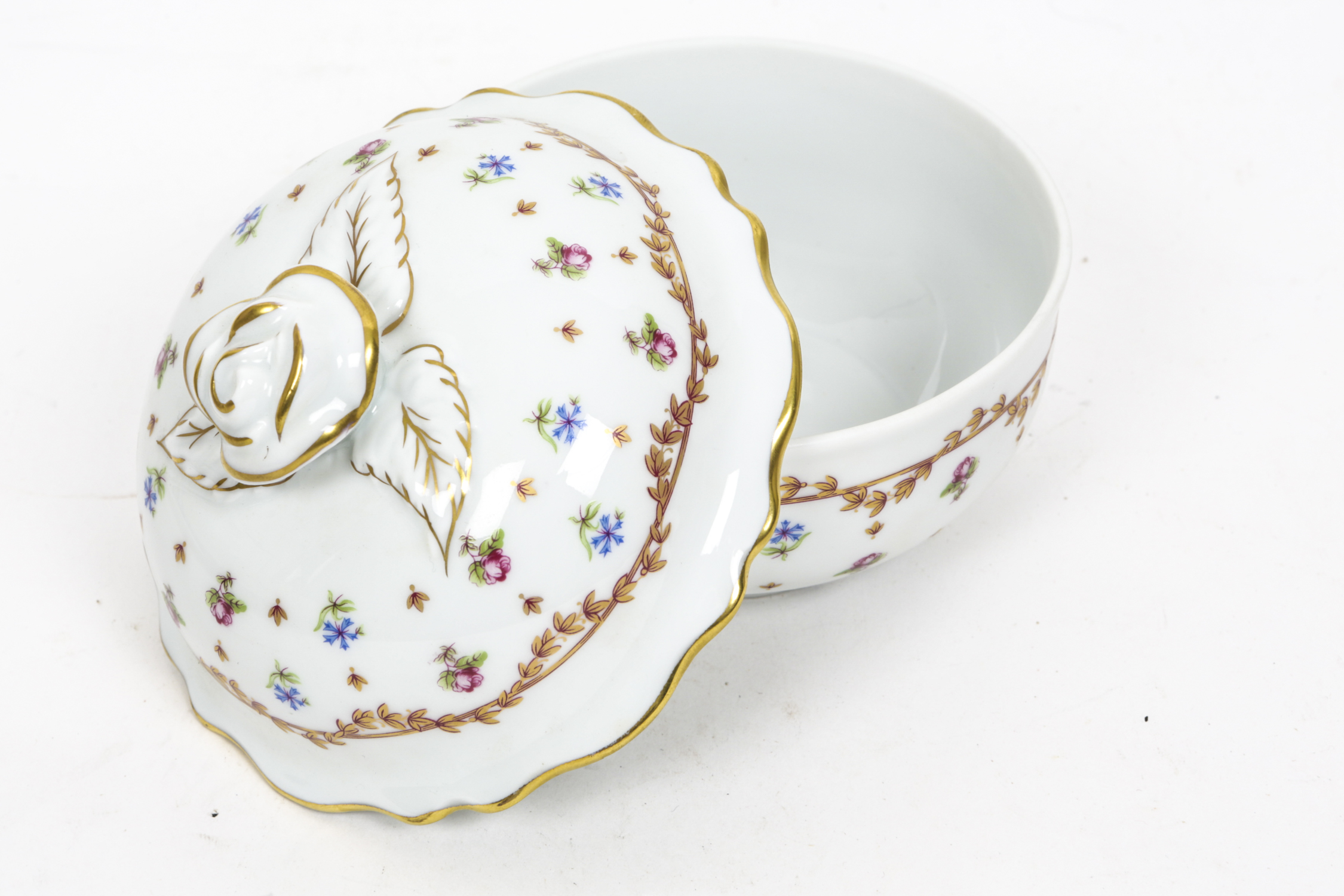 Haviland France "Vieux Sèvres" Porcelain Covered Box