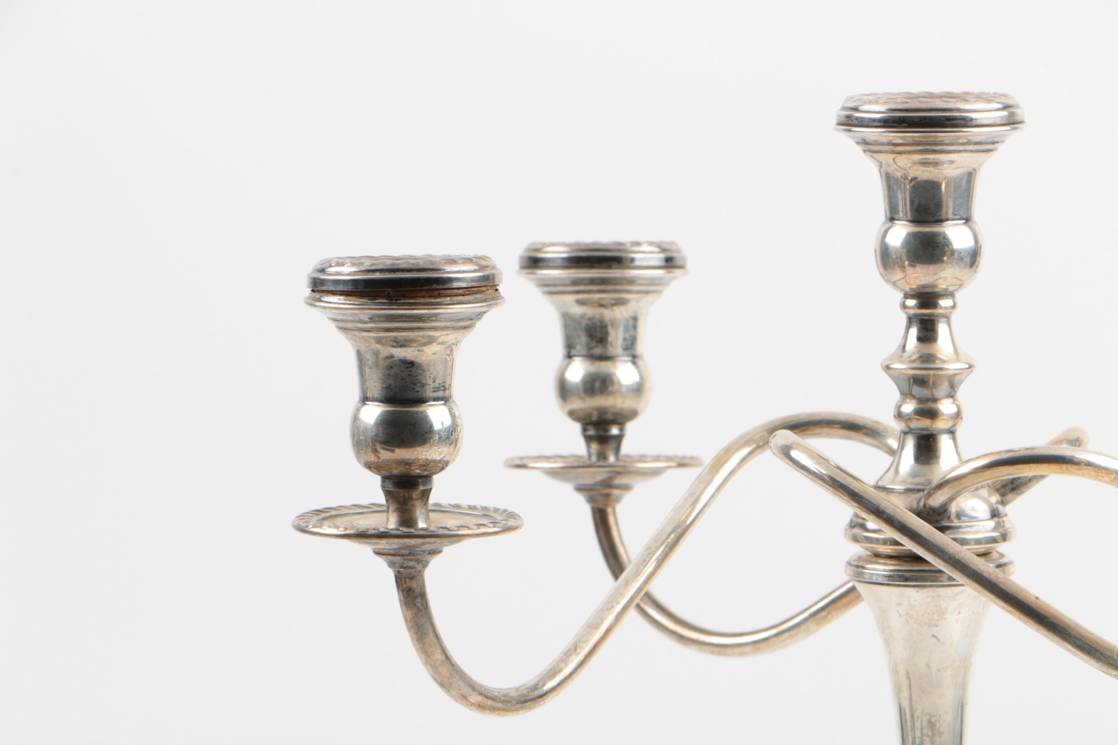 Kentshire Weighted Six Light Sterling Candelabra