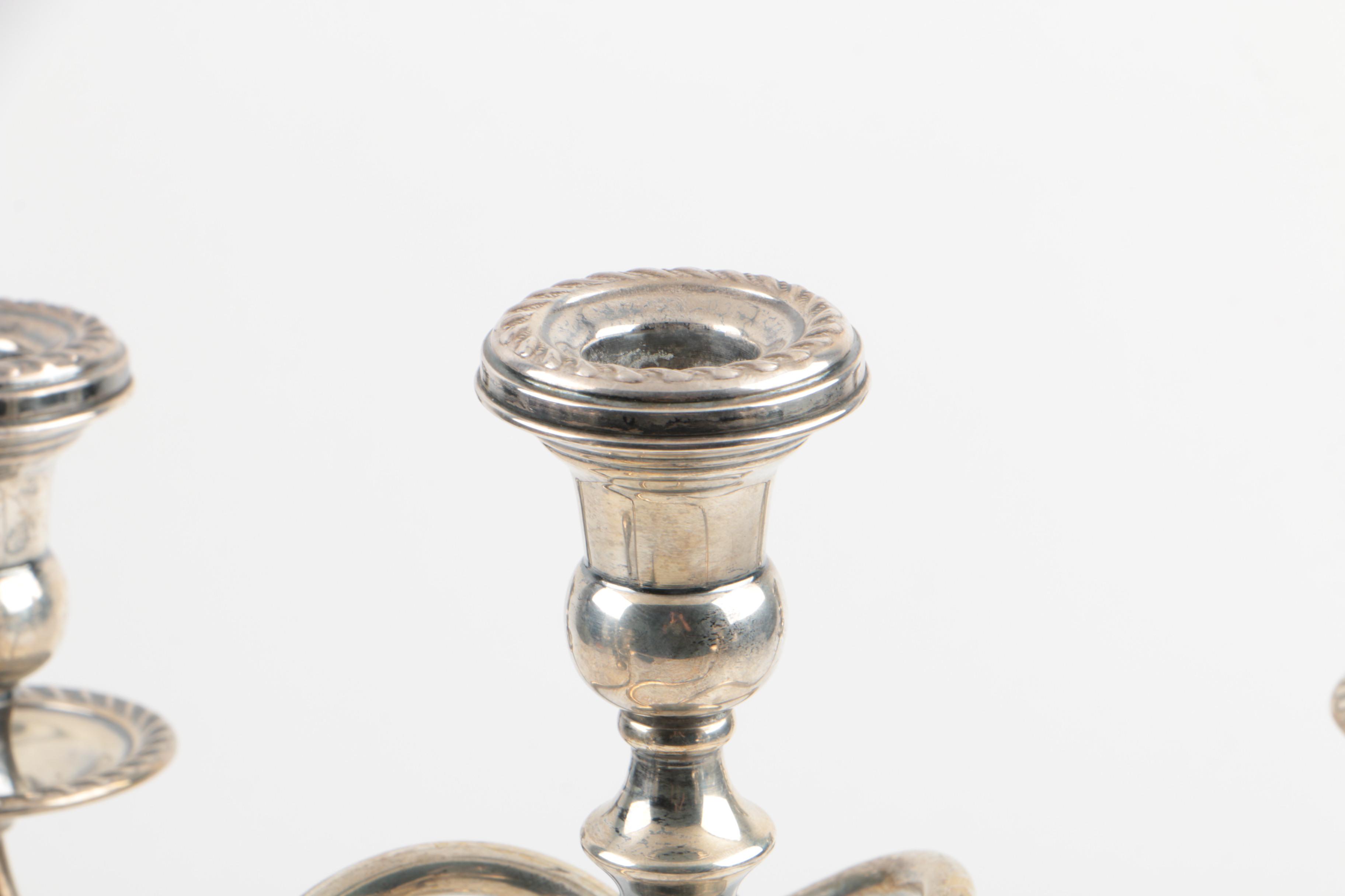 Kentshire Weighted Six Light Sterling Candelabra