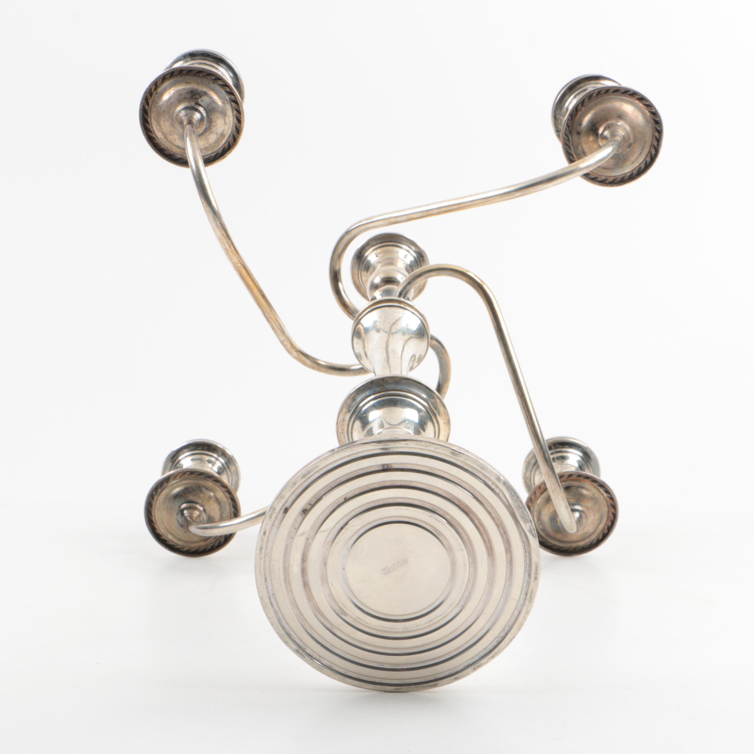 Kentshire Weighted Six Light Sterling Candelabra