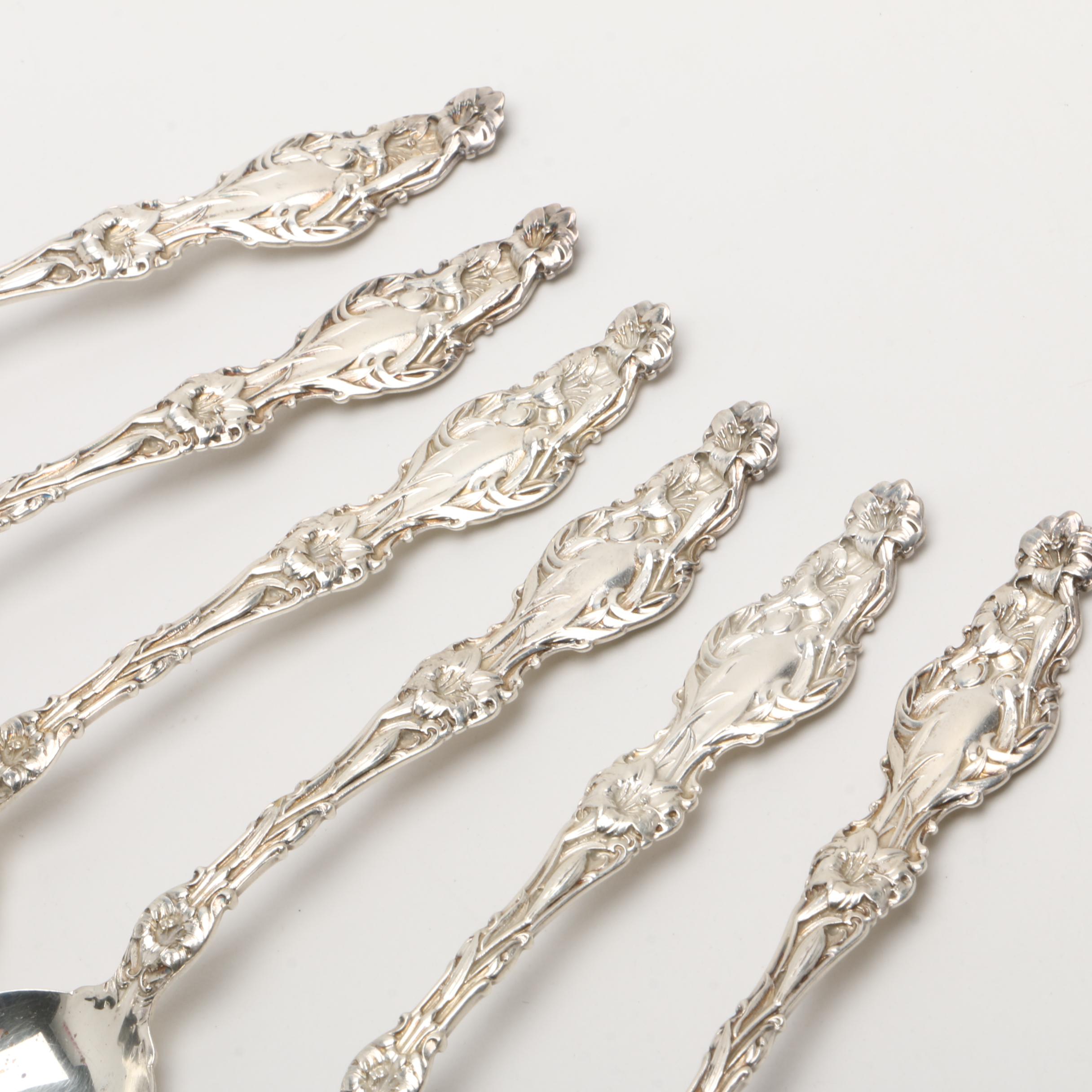 Whiting Manufacturing Co. Sterling Silver "Lily" Spoons