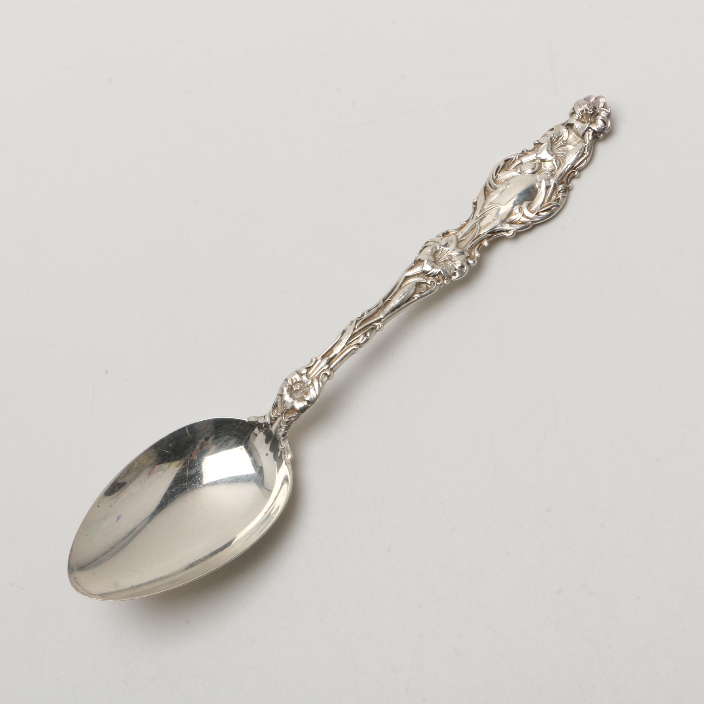 Whiting Manufacturing Co. Sterling Silver "Lily" Spoons