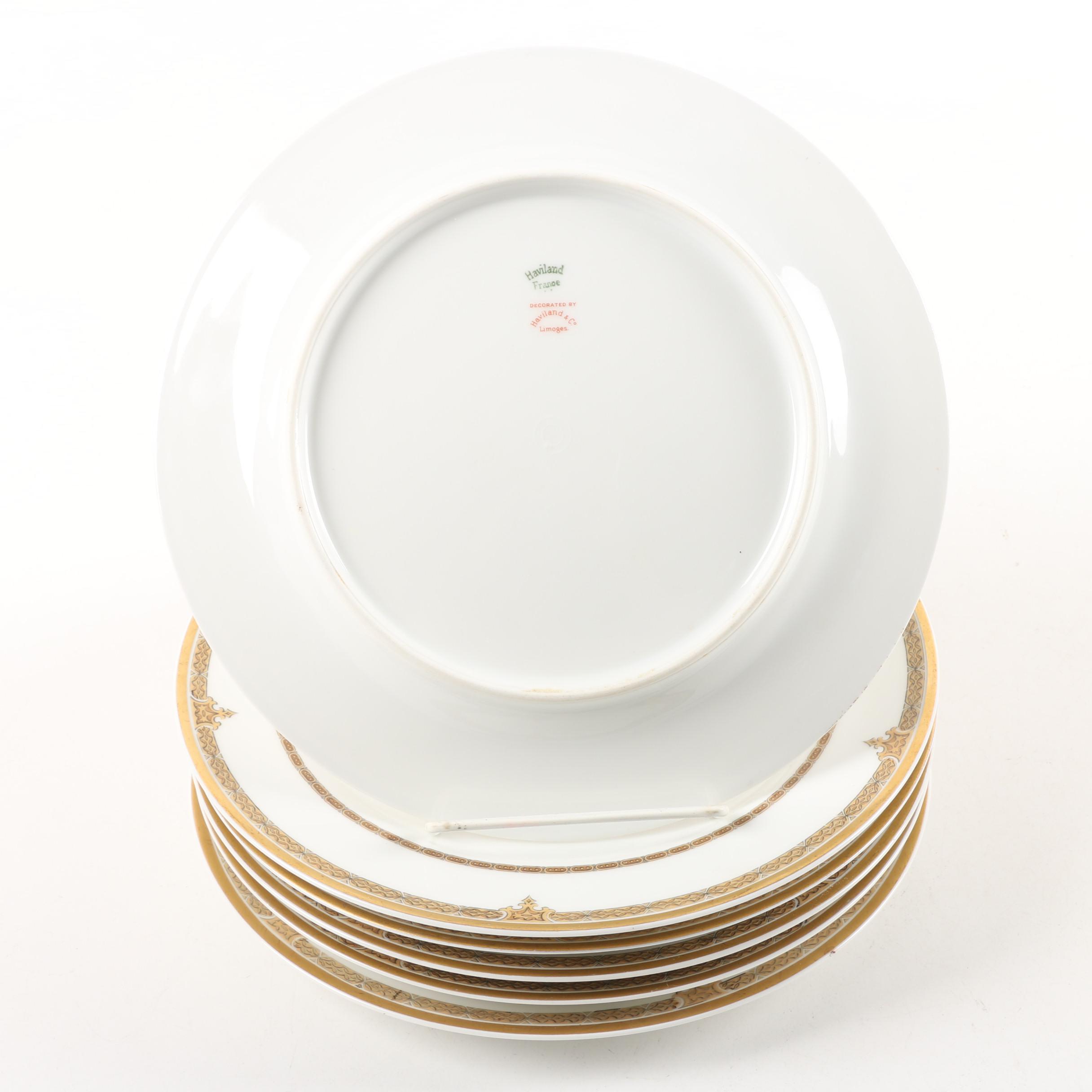 Vintage Haviland Limoges Porcelain Dinner Plates