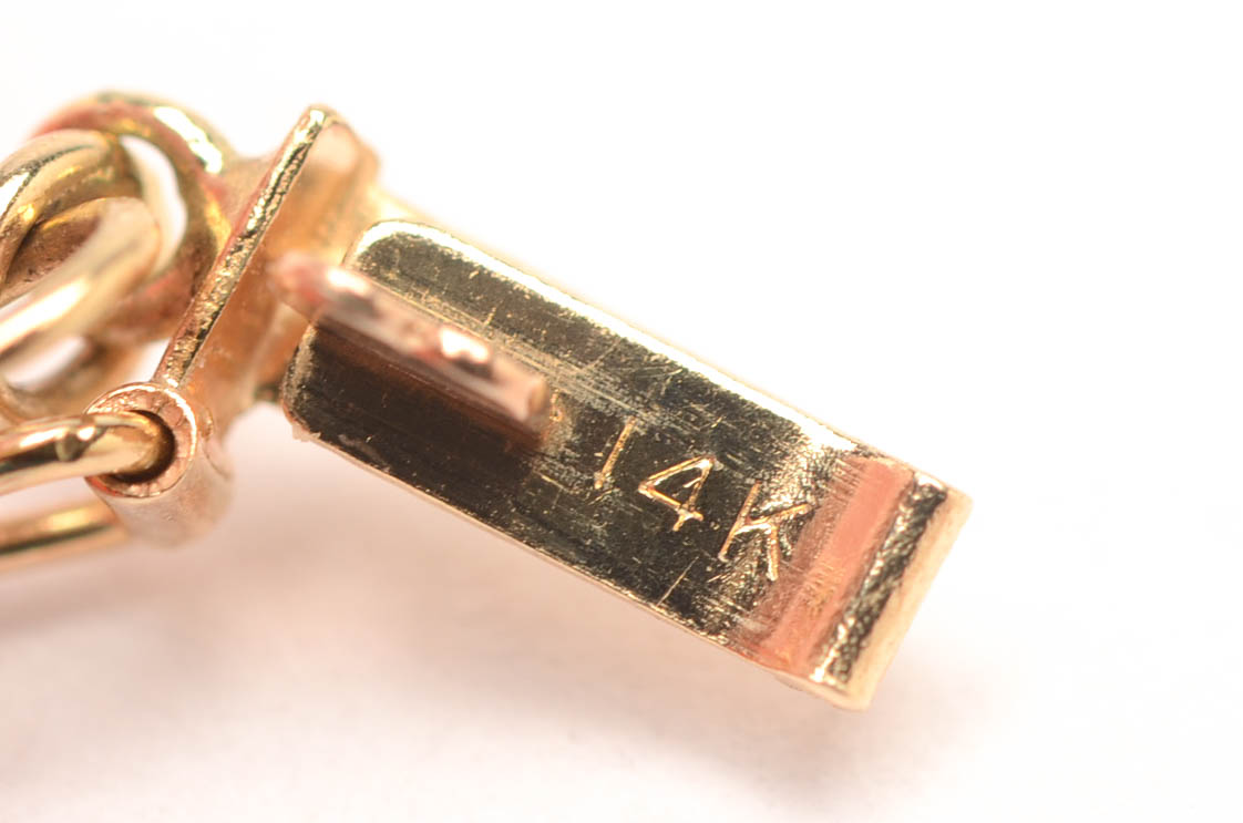 1899-S Liberty Head $10 Gold Coin with 14K Yellow Gold Bezel and Chain