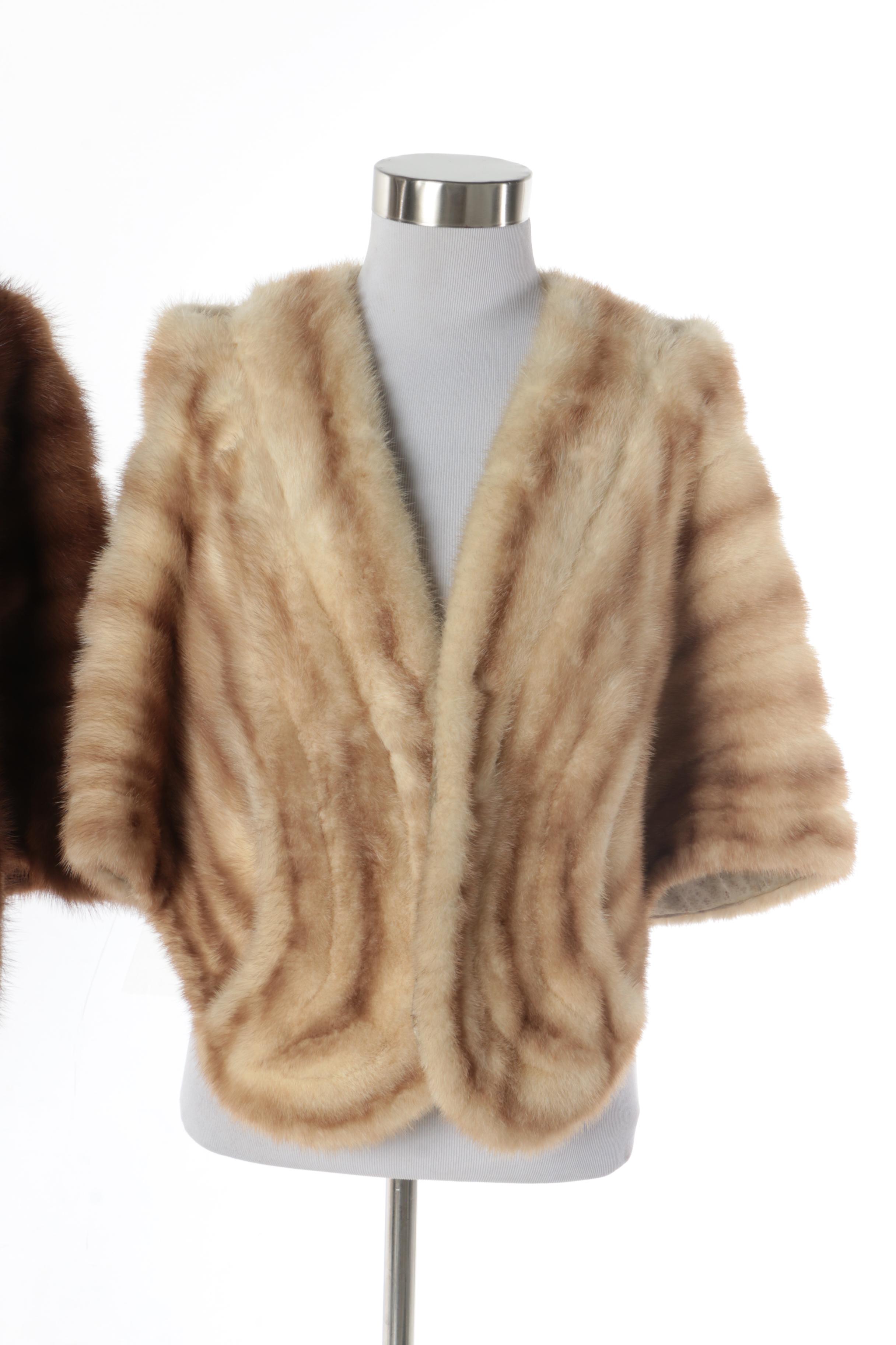 Women's Vintage Mink Fur Stoles