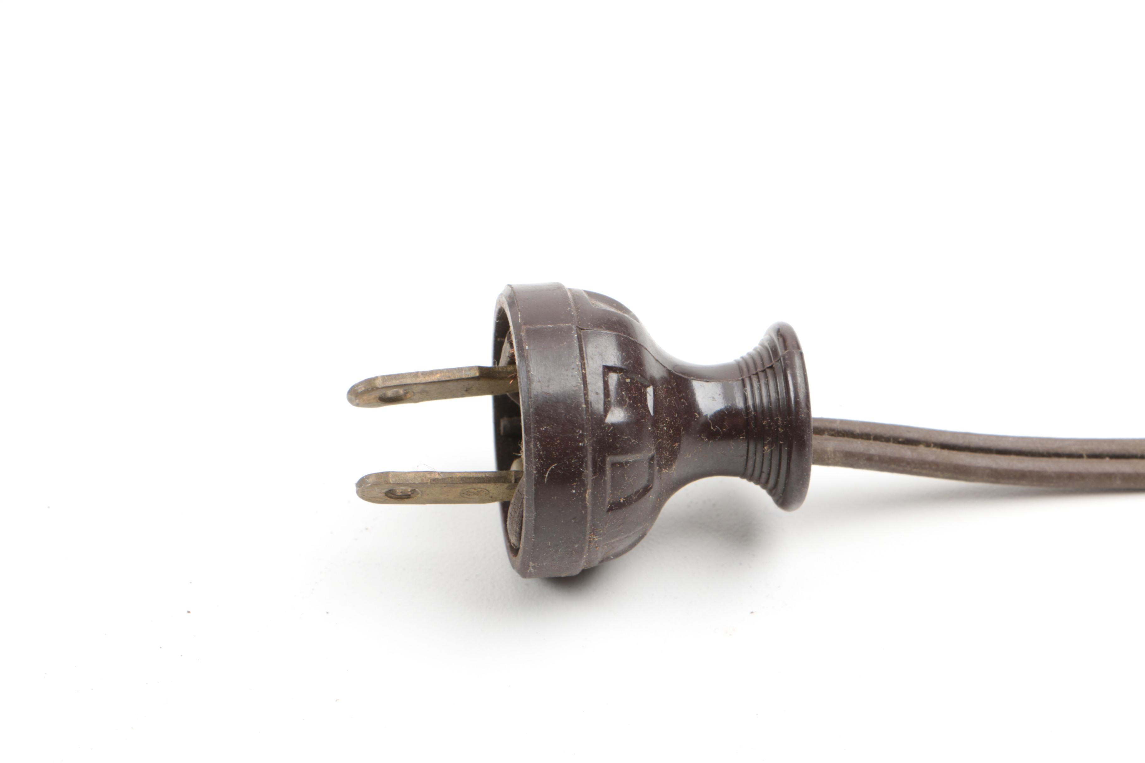 Vintage Dominion Fan and Circa 1900s Staats Two-Piece Cast Iron Money Changer