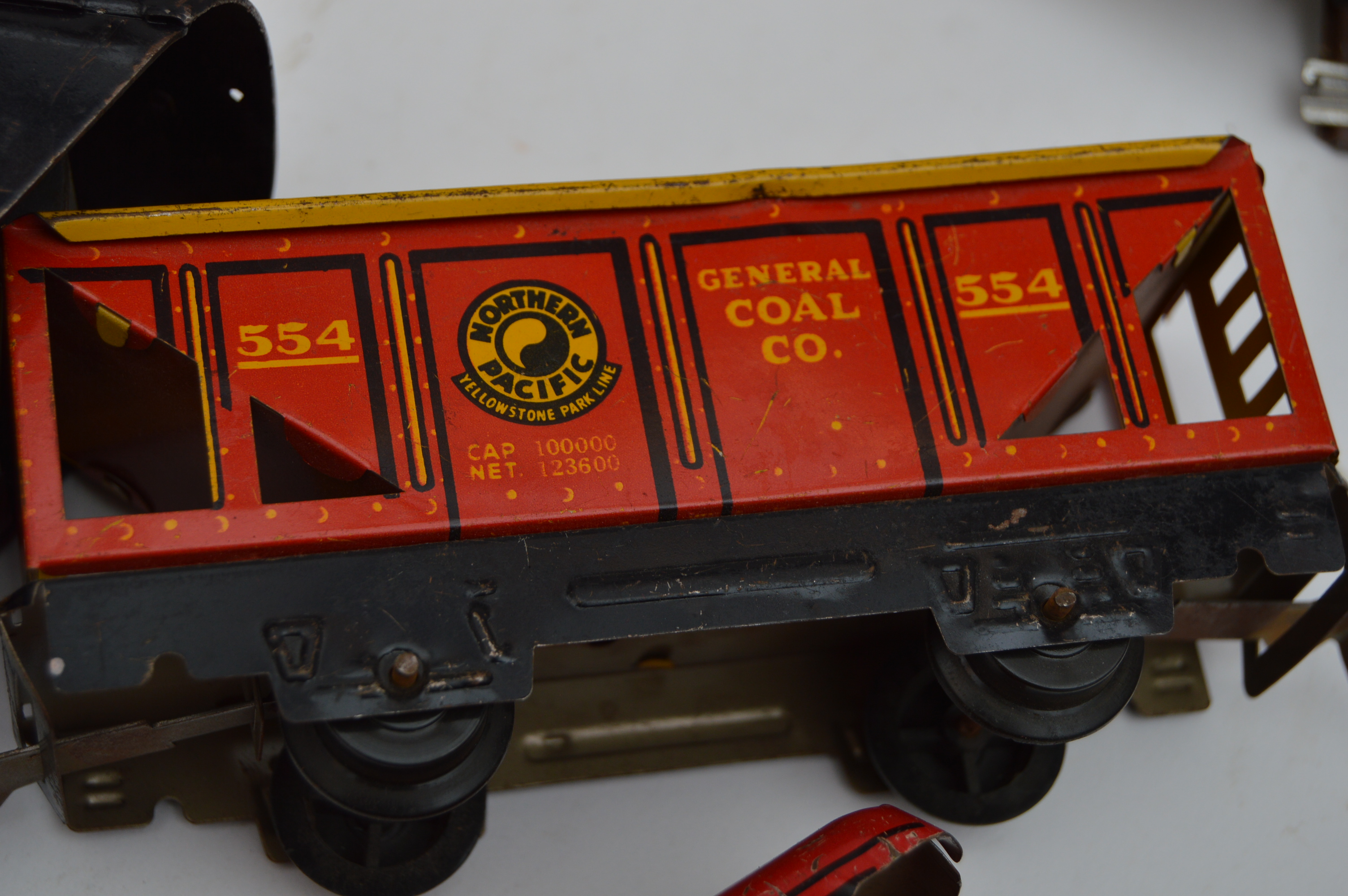 Vintage Model Train Cars with Tracks and Accessories