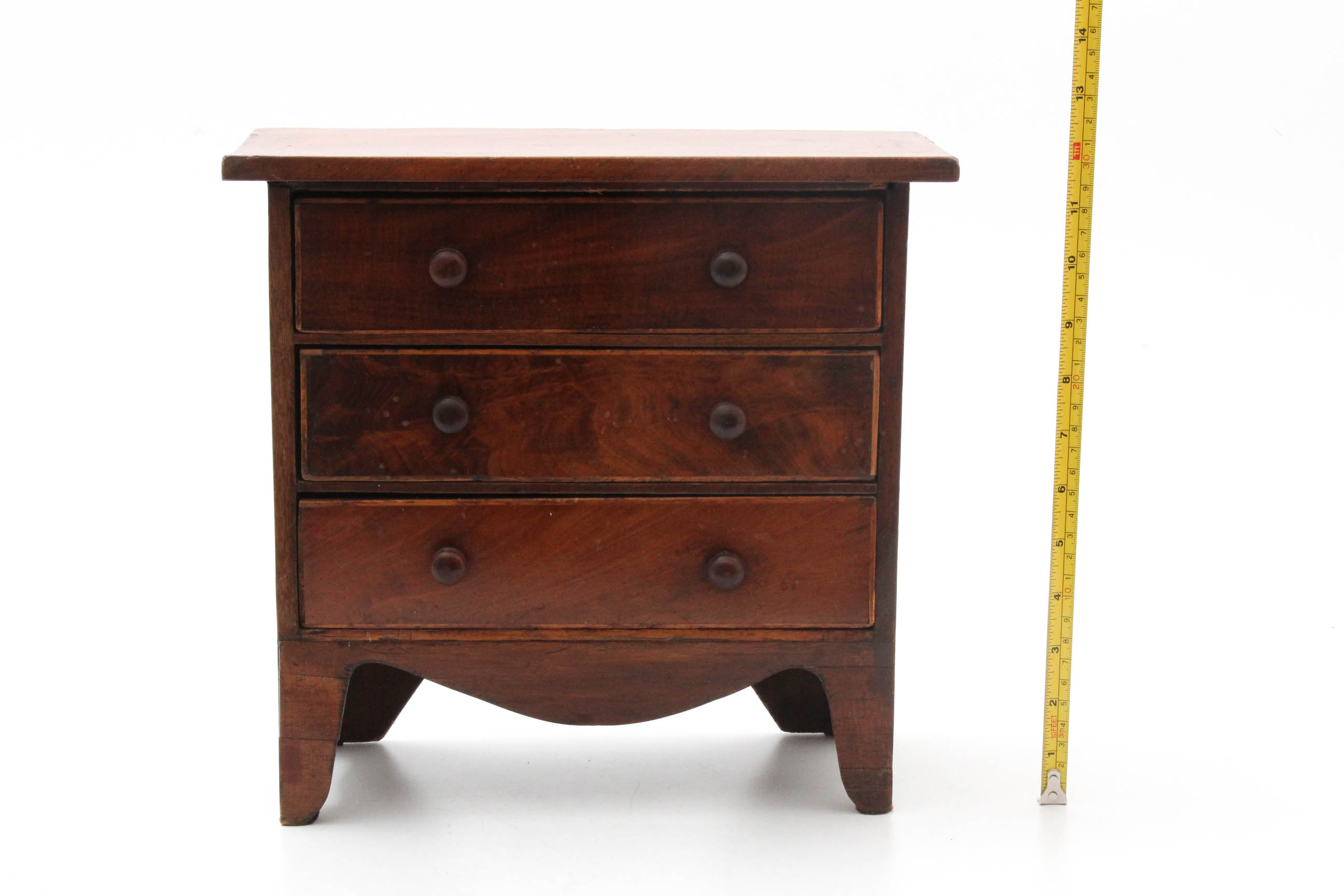 Antique Miniature Veneered Cherry Chest