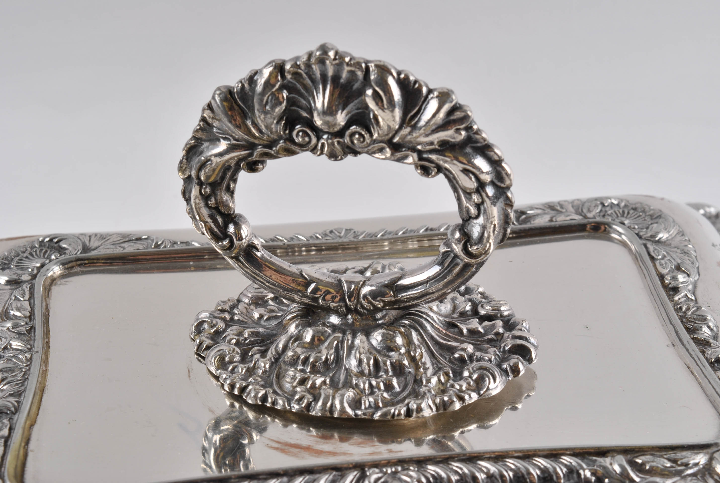 W. & S. Blackinton Silver Plate Liquor Glasses with Convertible Vegetable Dish