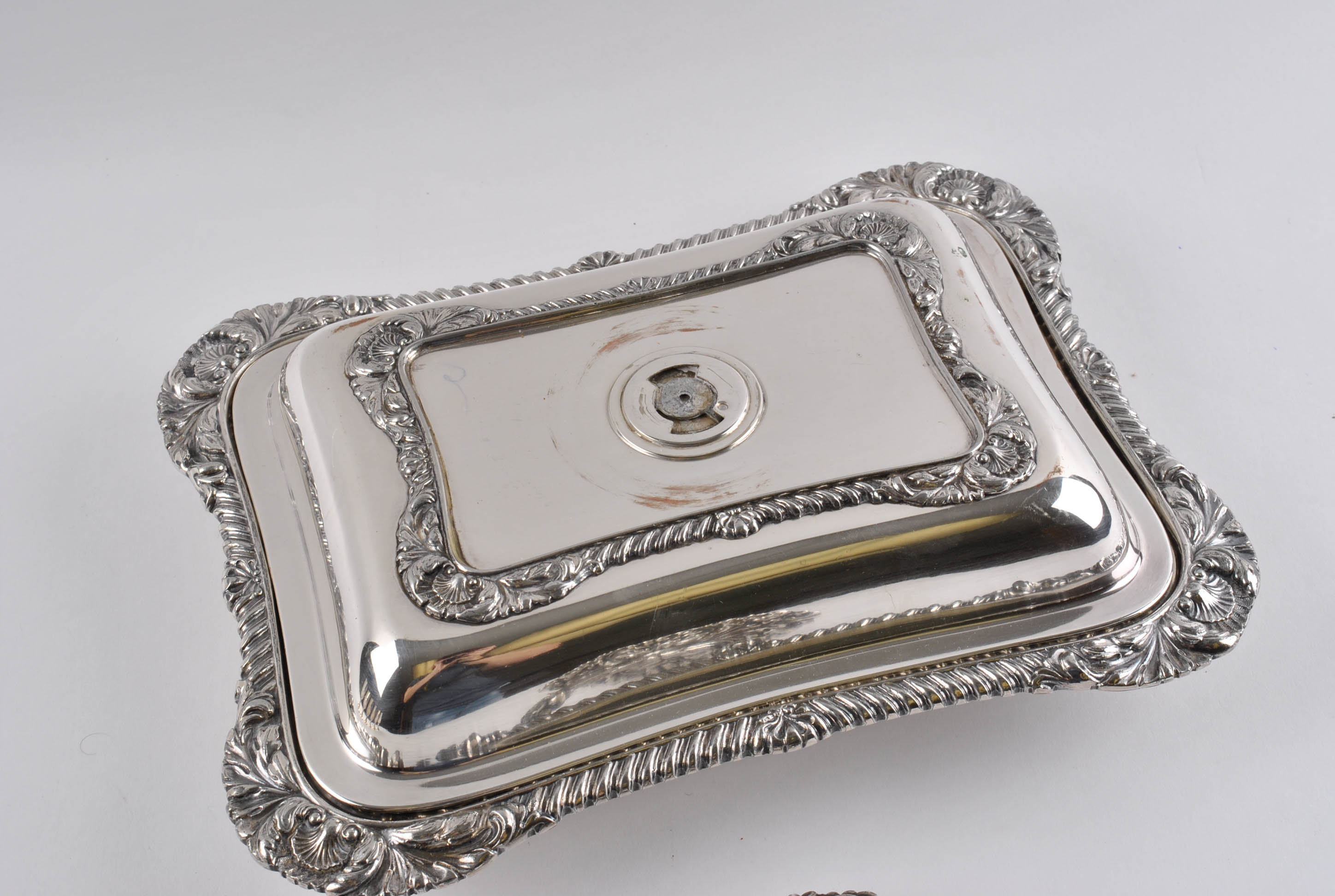 W. & S. Blackinton Silver Plate Liquor Glasses with Convertible Vegetable Dish