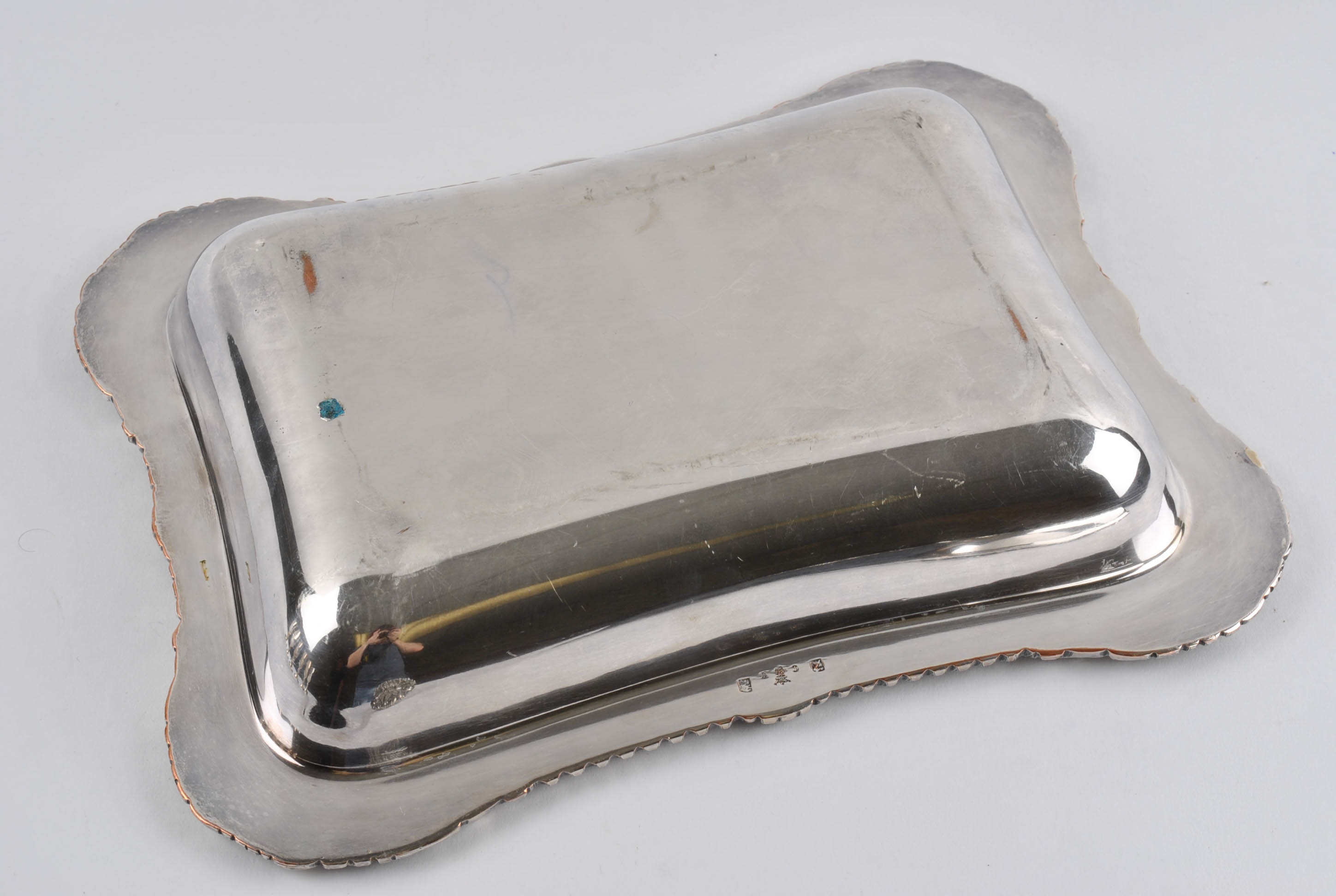 W. & S. Blackinton Silver Plate Liquor Glasses with Convertible Vegetable Dish