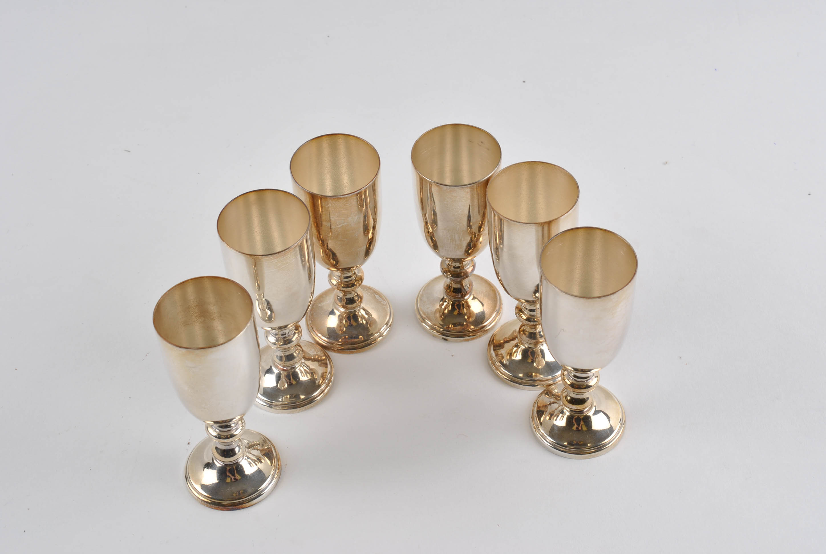 W. & S. Blackinton Silver Plate Liquor Glasses with Convertible Vegetable Dish