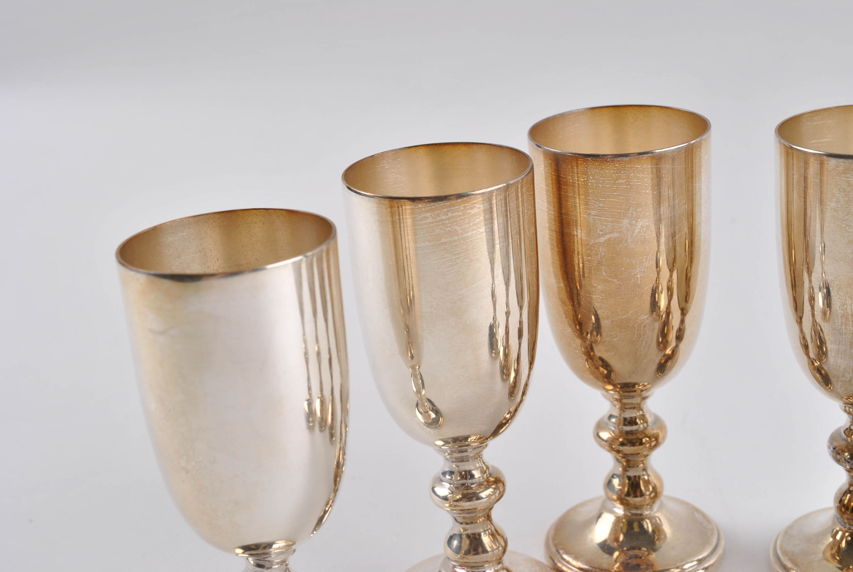 W. & S. Blackinton Silver Plate Liquor Glasses with Convertible Vegetable Dish