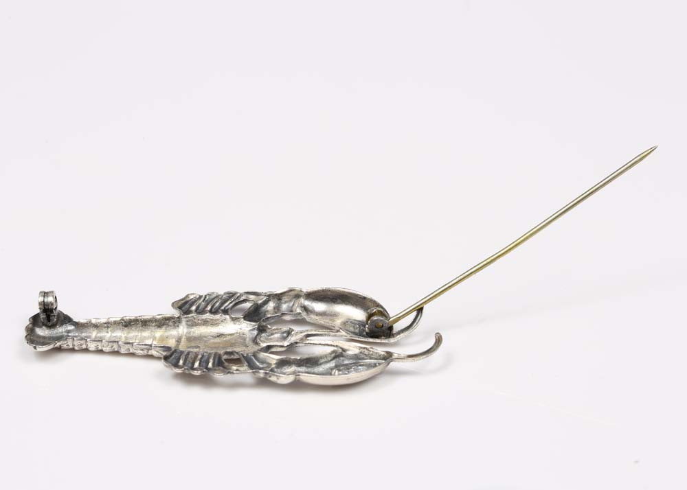 Sterling Silver Lobster Brooch