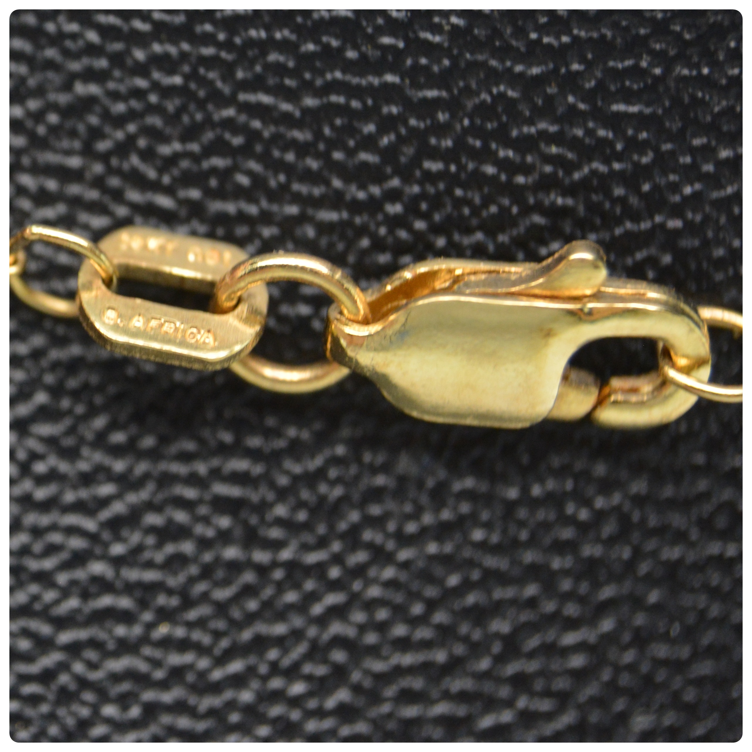 14K Yellow Gold Diamond Solitaire Pendant Necklace